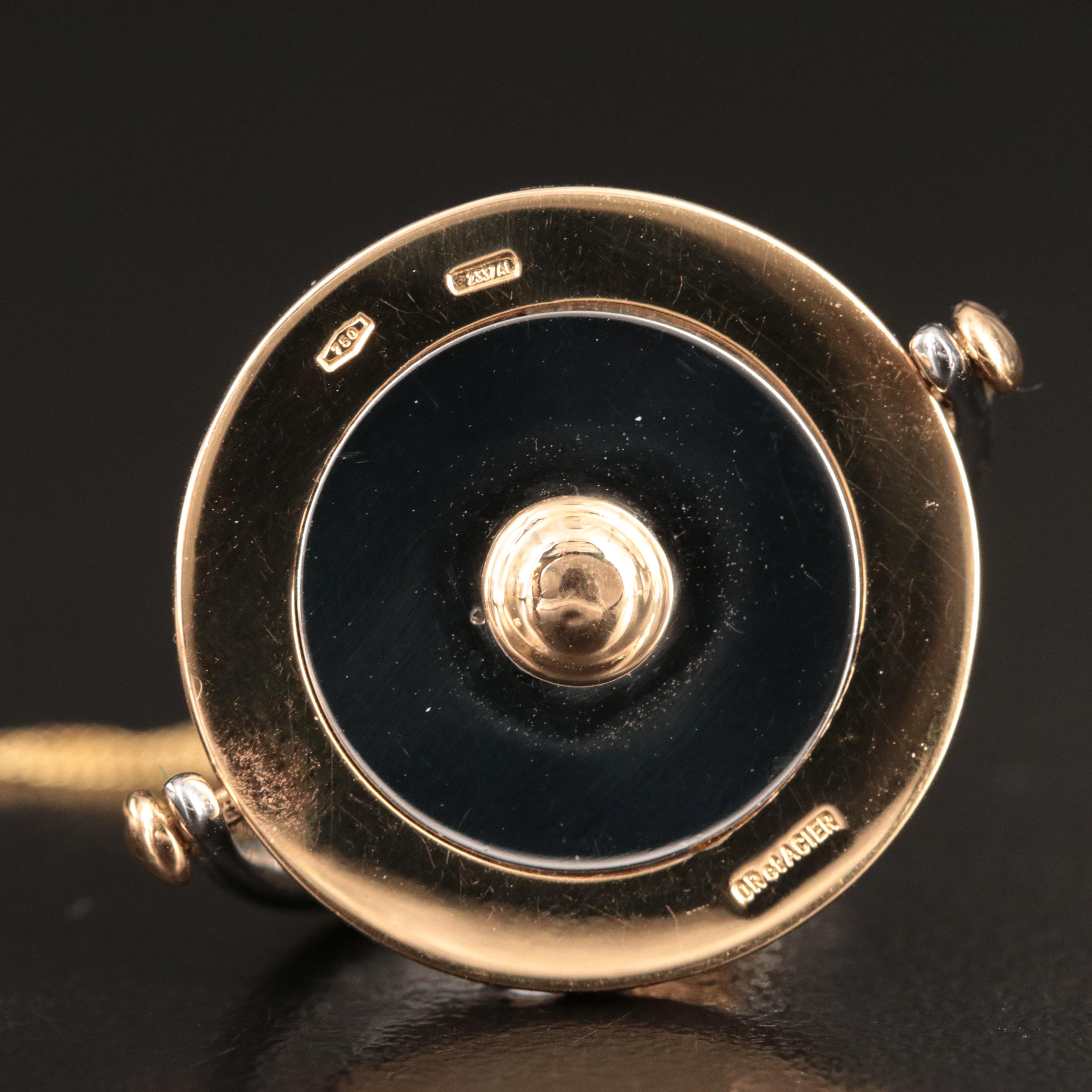 Bulgari BVLGARI 18K and Stainless Steel Pisces Zodiac Pendant on Chain