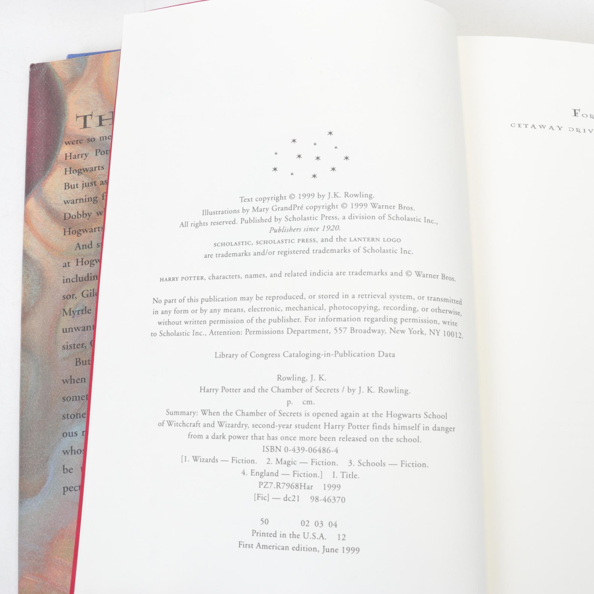 First American Edition "Harry Potter" Complete Series by J. K. Rowling