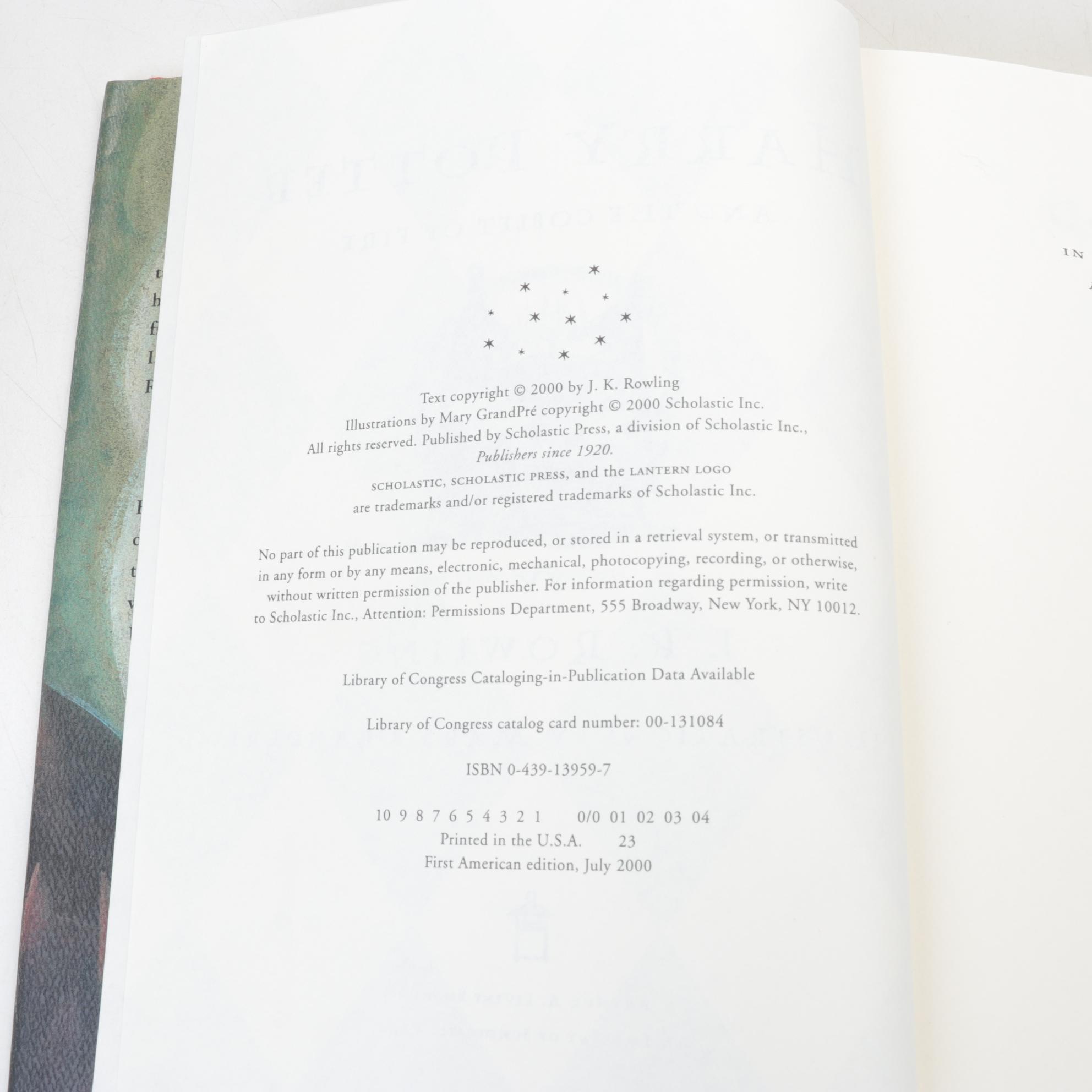 First American Edition "Harry Potter" Complete Series by J. K. Rowling