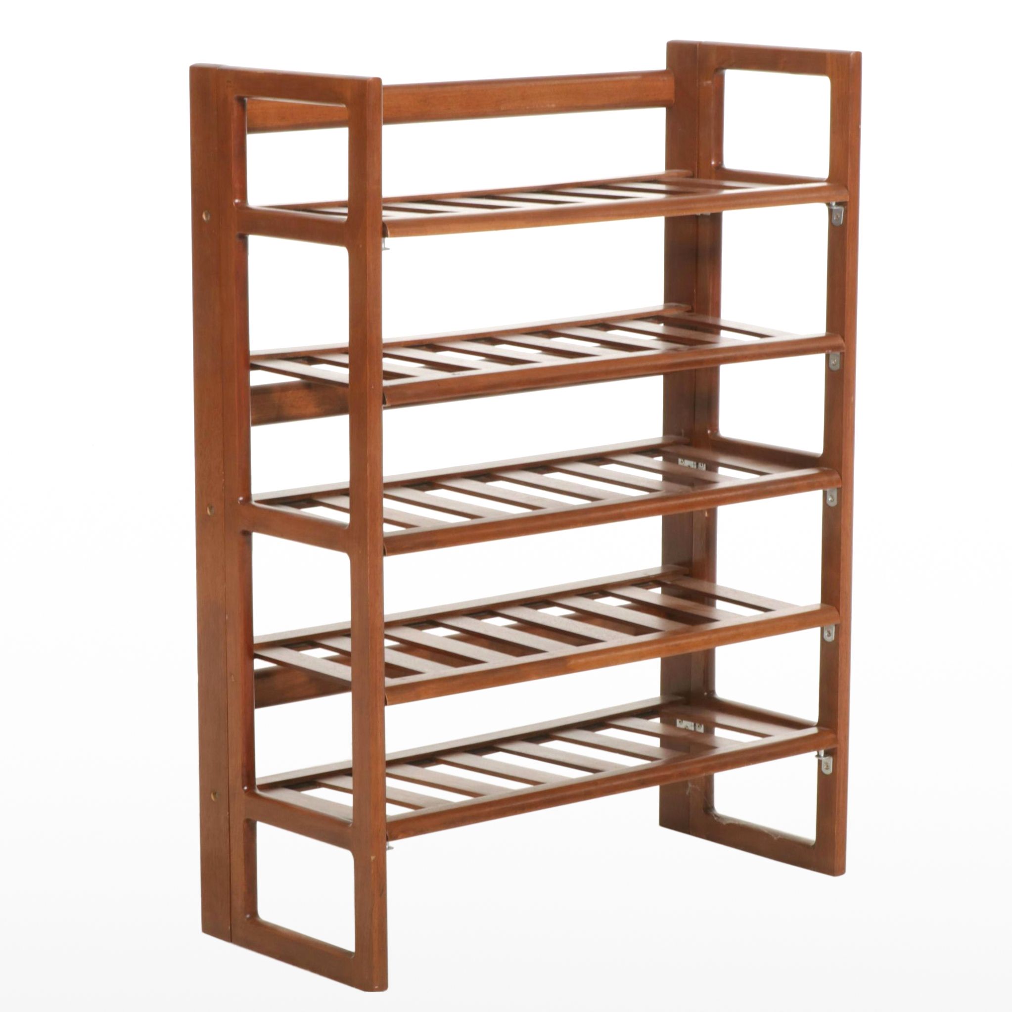 Folding Wood Storage Shelf