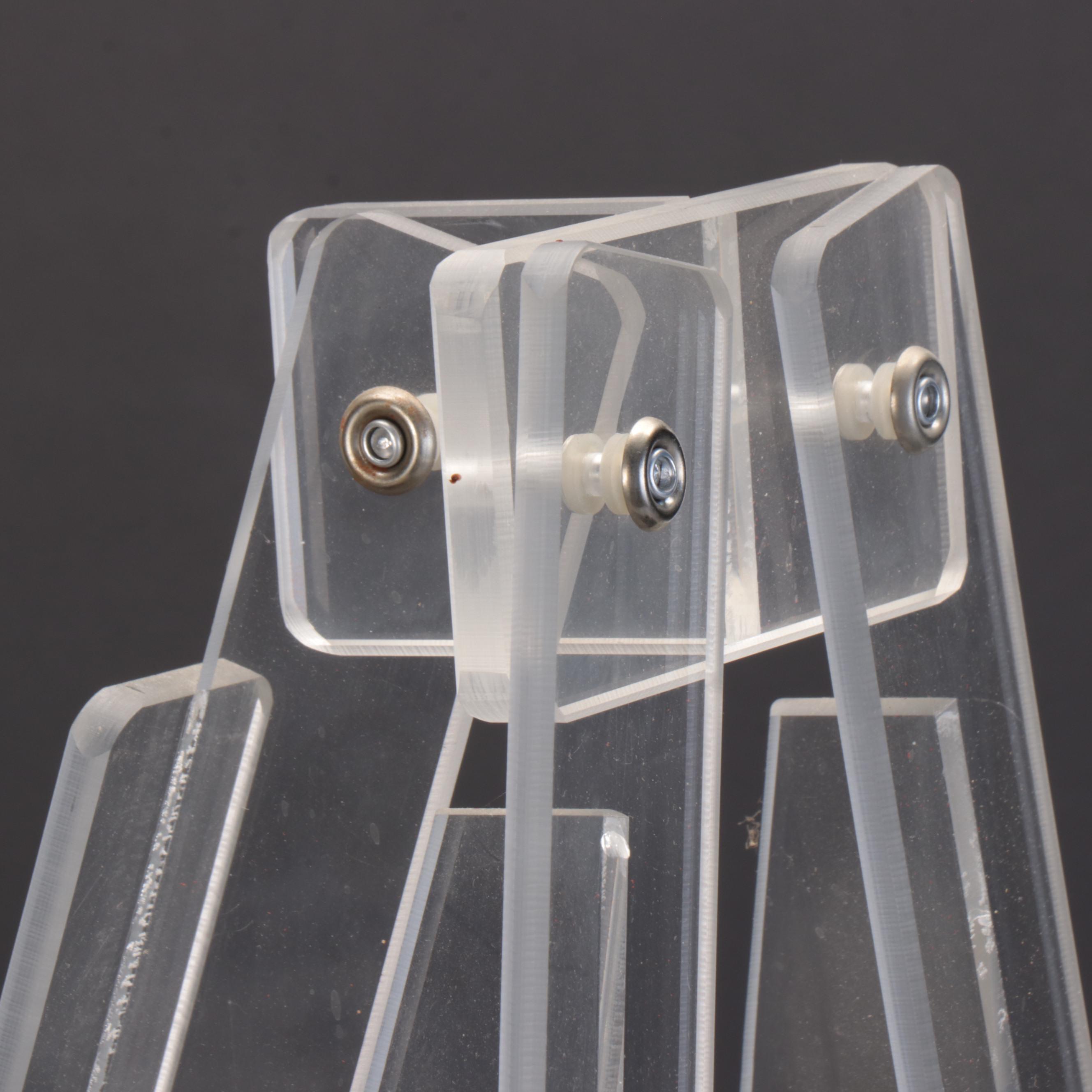 Mid Century Modern Acrylic Floor Standing Artist's Easel