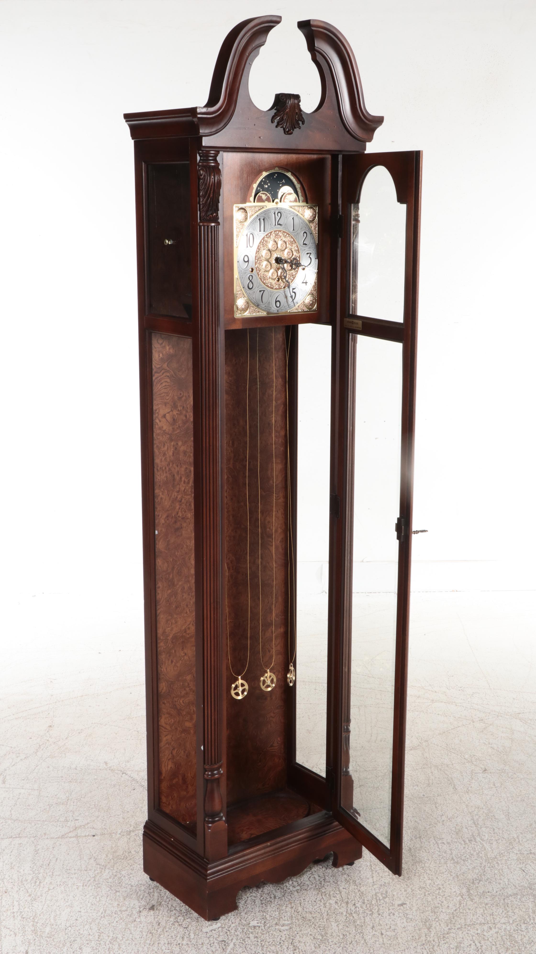 Howard Miller Bryson Cherry Cased Grandfather Clock