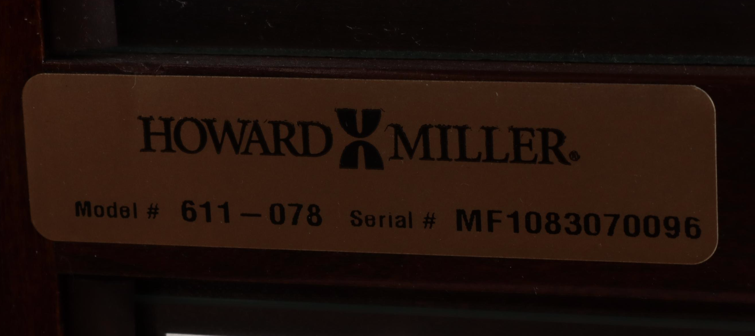 Howard Miller Bryson Cherry Cased Grandfather Clock