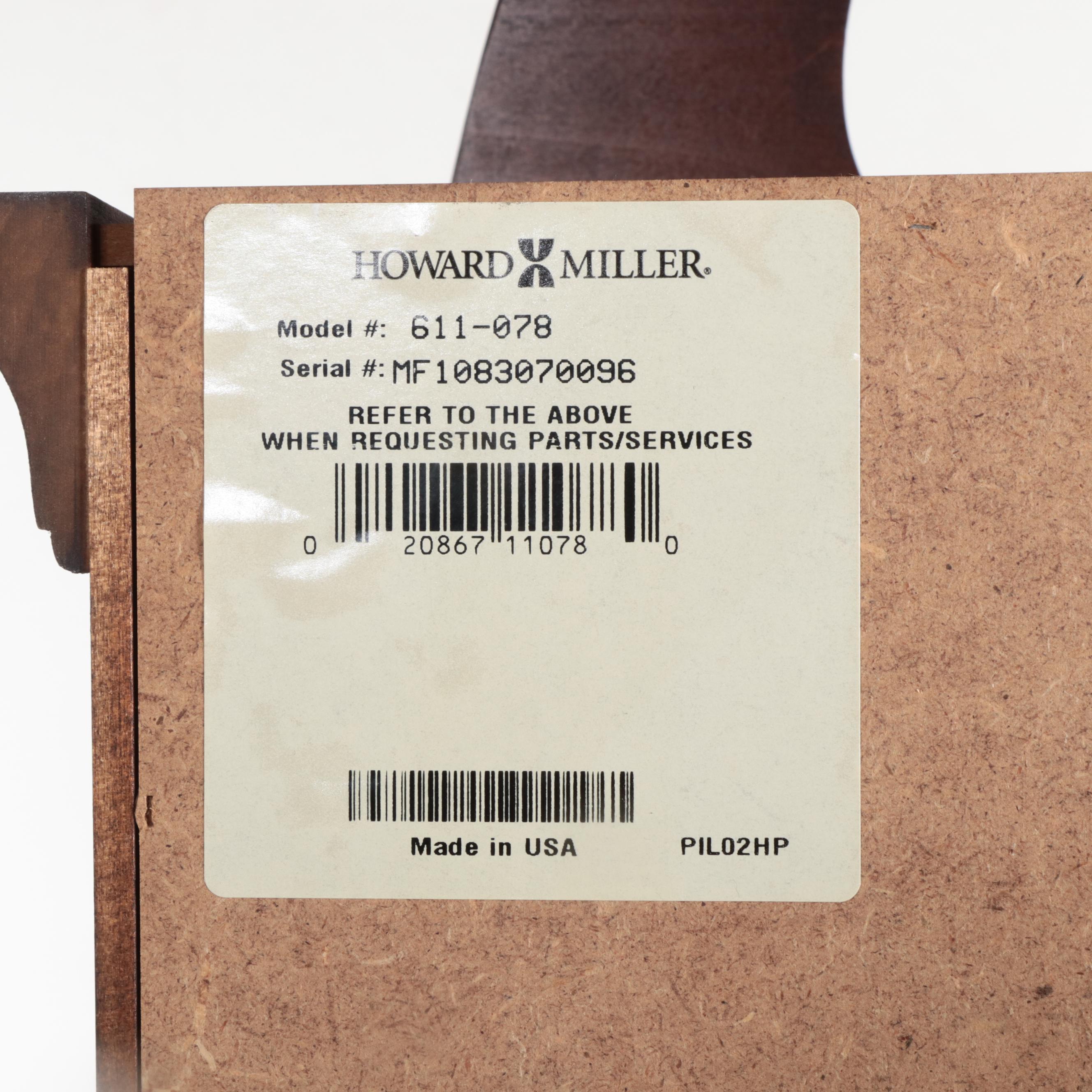 Howard Miller Bryson Cherry Cased Grandfather Clock