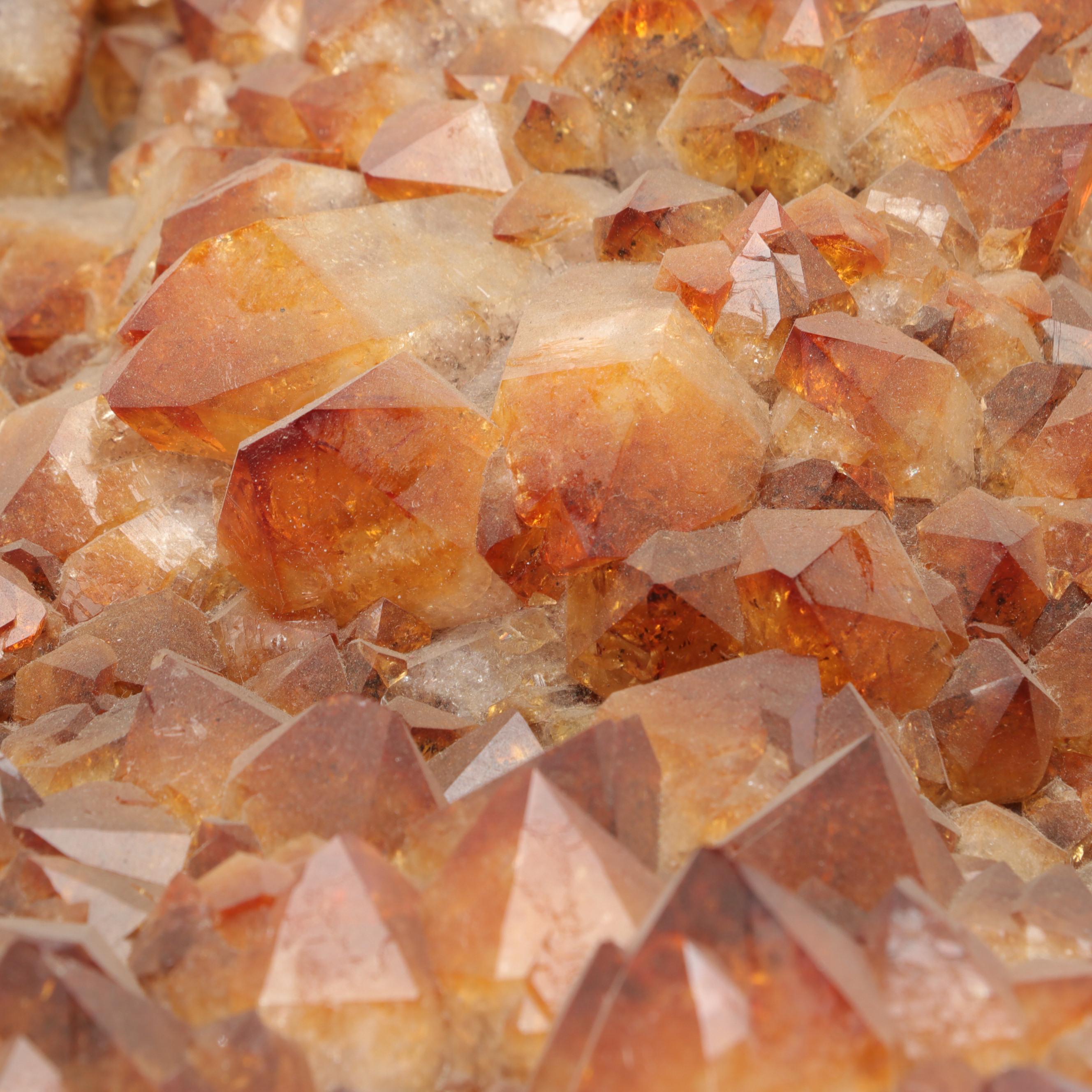 Large Natural Citrine Quartz Geode Fragment
