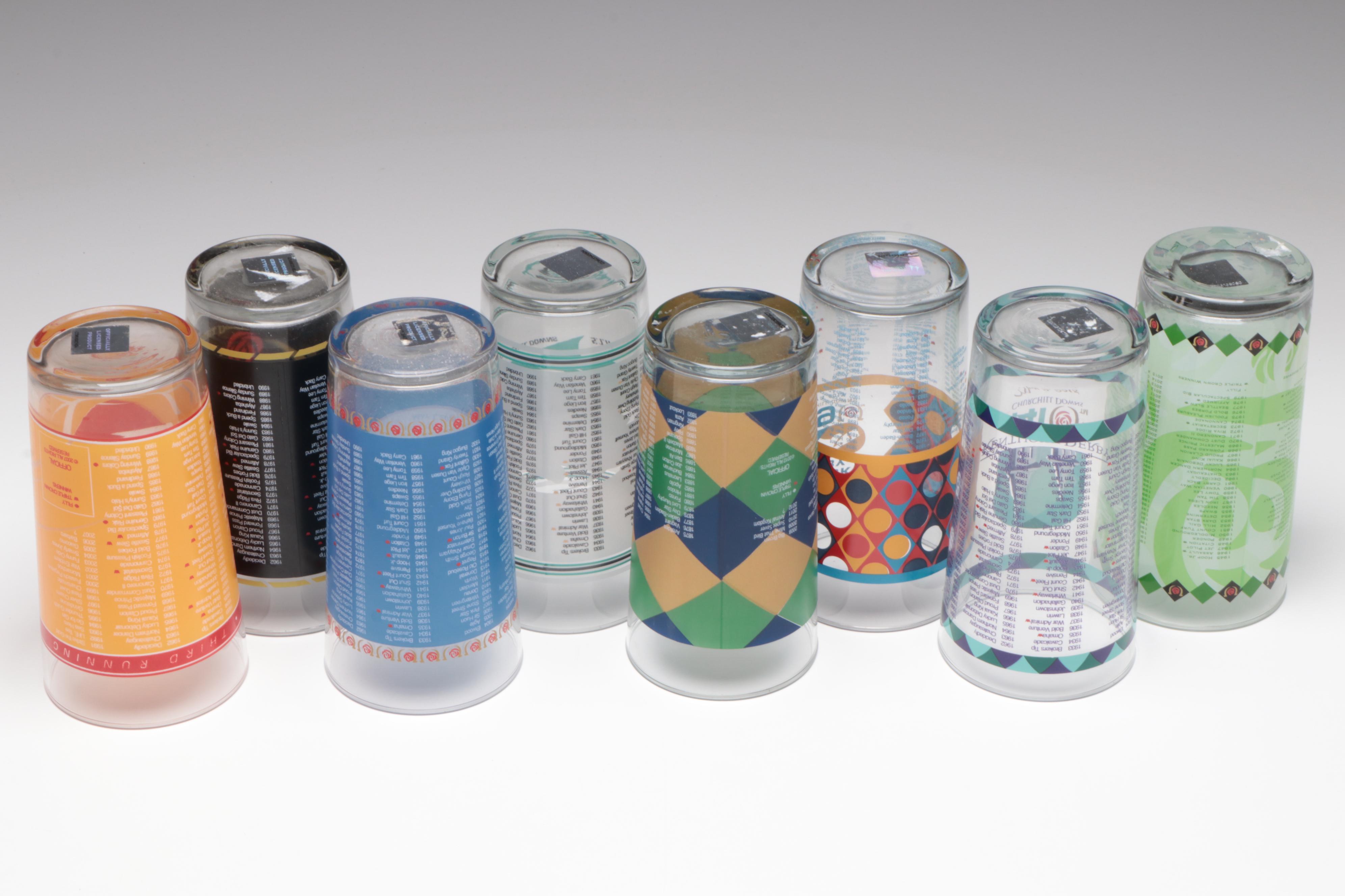 Kentucky Derby Annual Julep Glasses, Place Mats and Diamond Jubilee Book