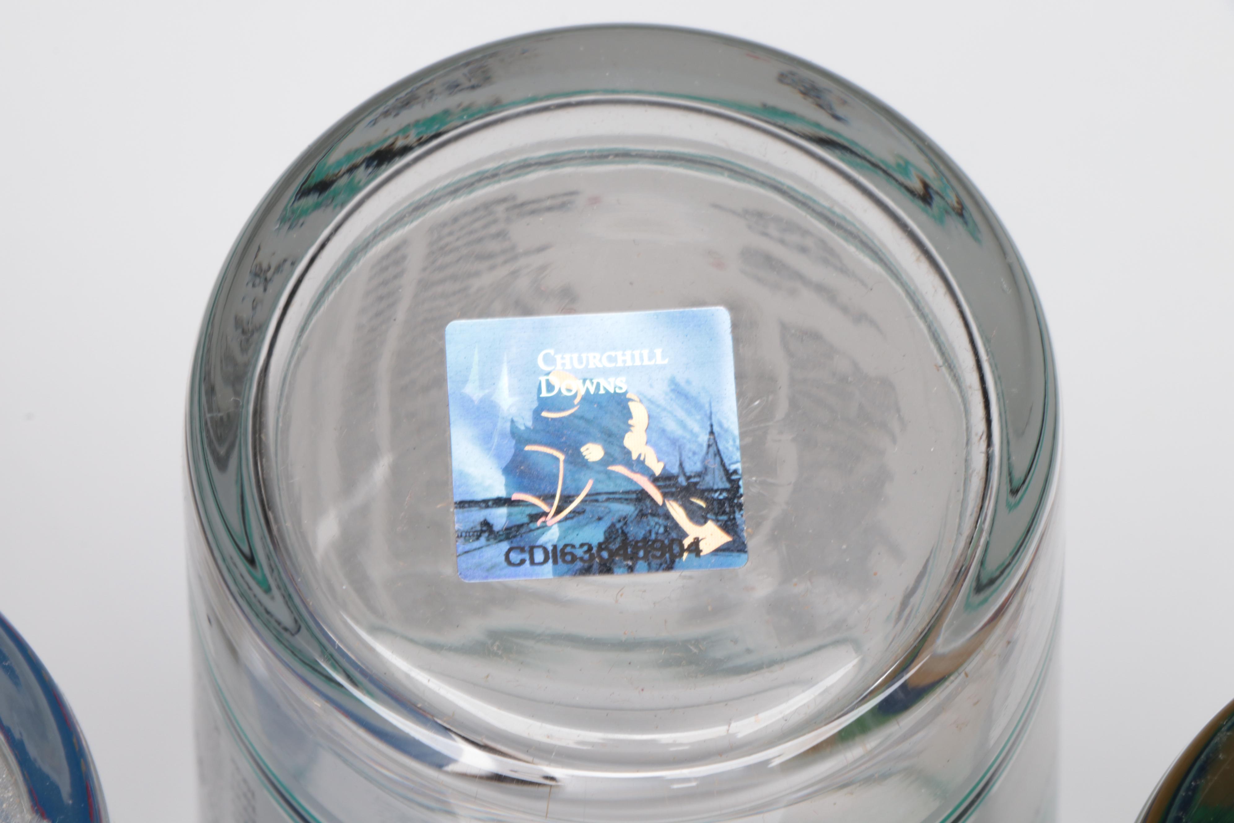 Kentucky Derby Annual Julep Glasses, Place Mats and Diamond Jubilee Book