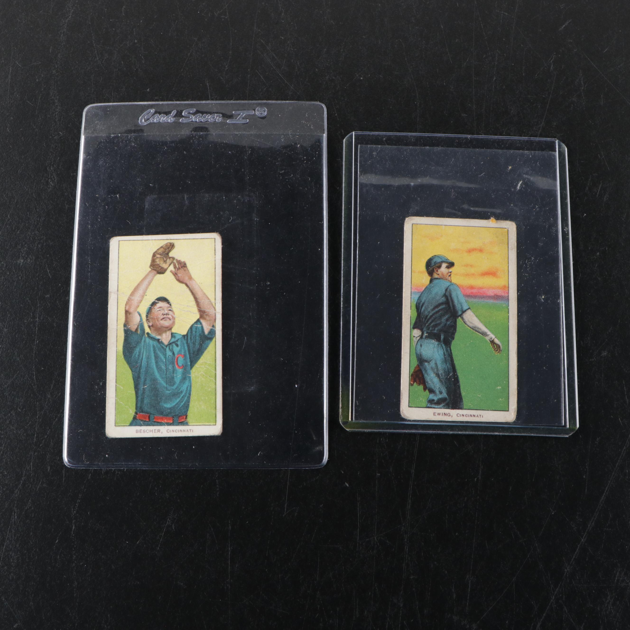 1909 T206 Piedmont Cigarette Baseball Cards Featuring Hans Lobert and More