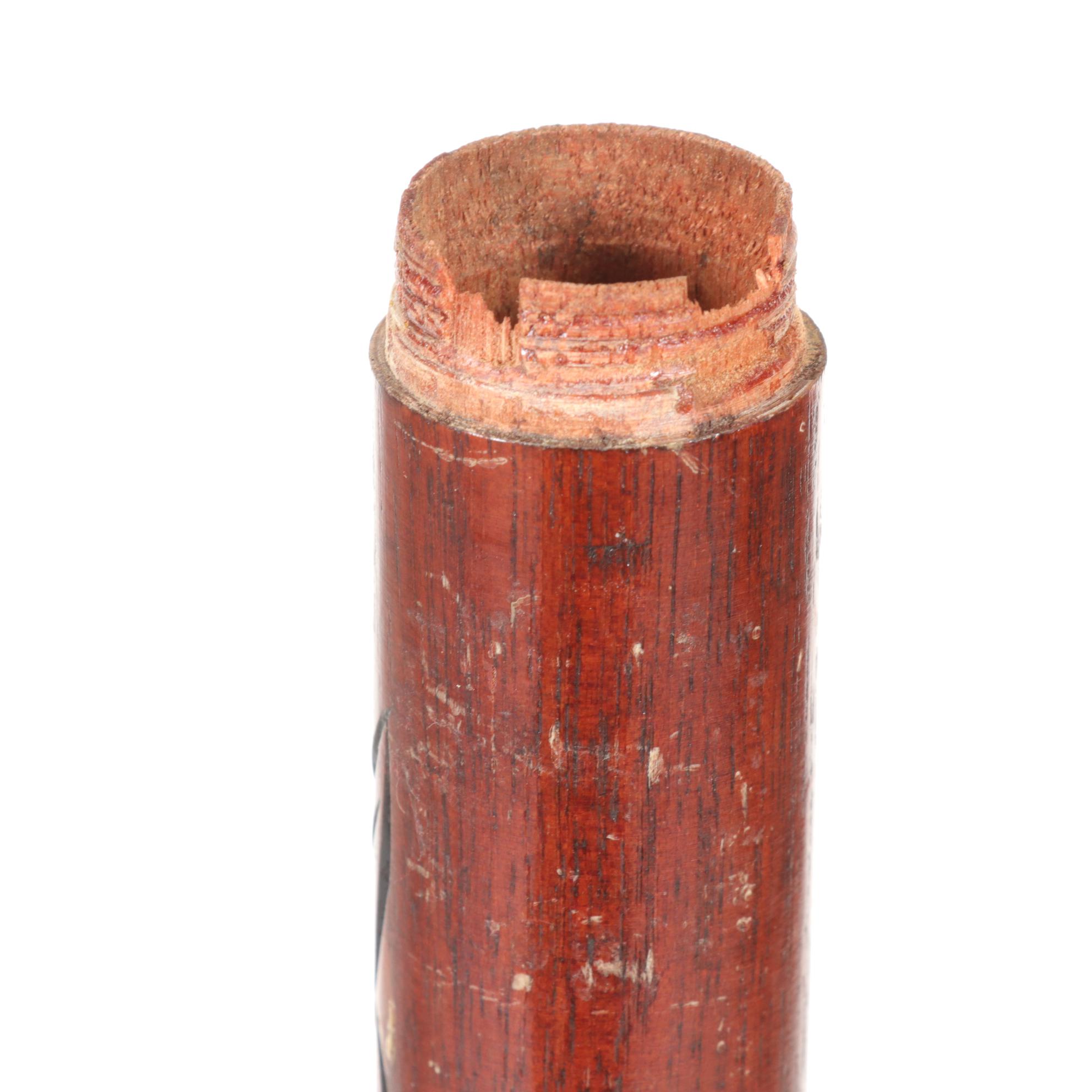 Edwardian Shooting Stick & Other Striped Wood Cane, Walking Stick Pool Cue