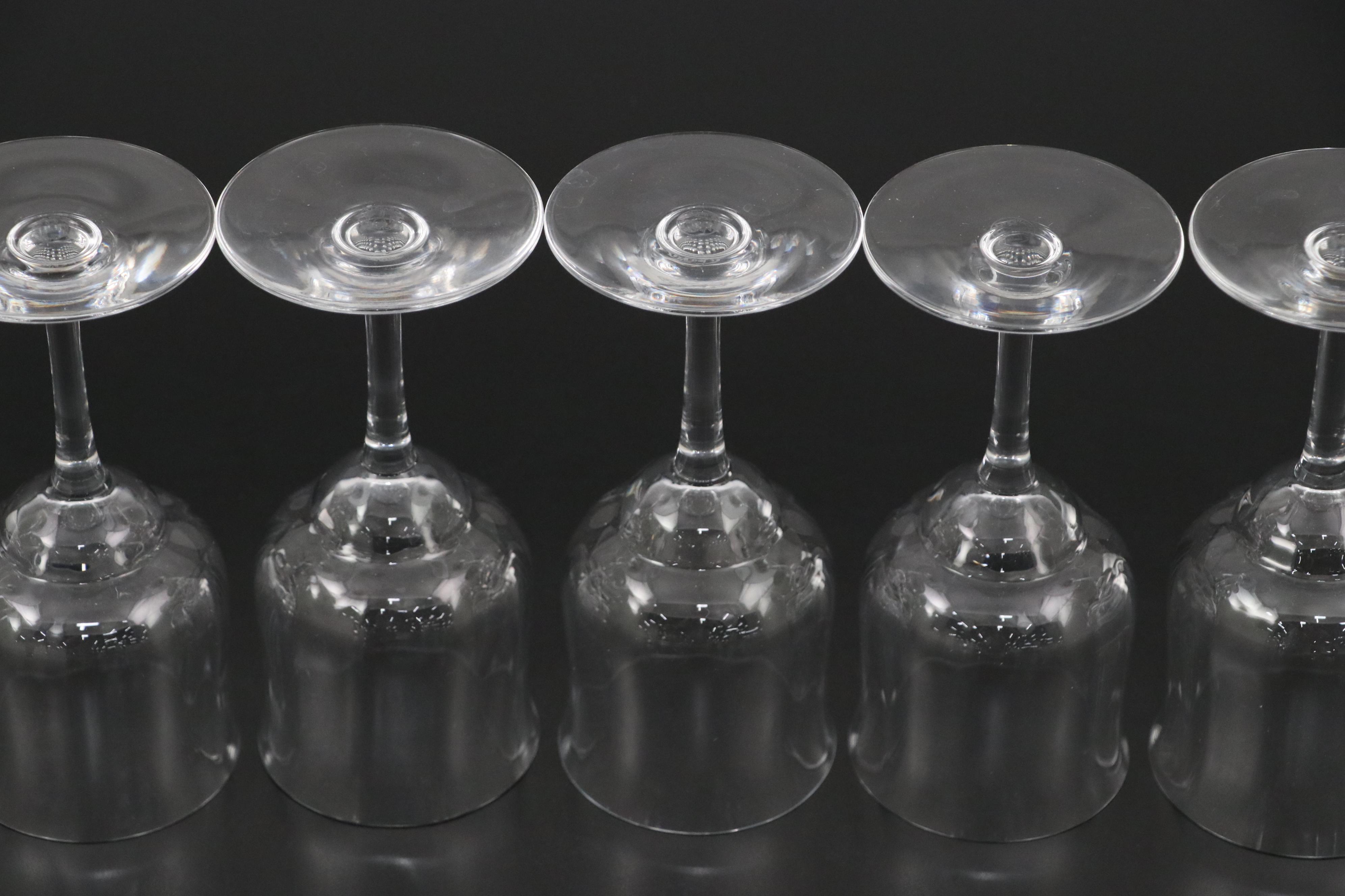 Baccarat "Capri" Crystal Claret Wine Glasses, Mid to Late 20th Century