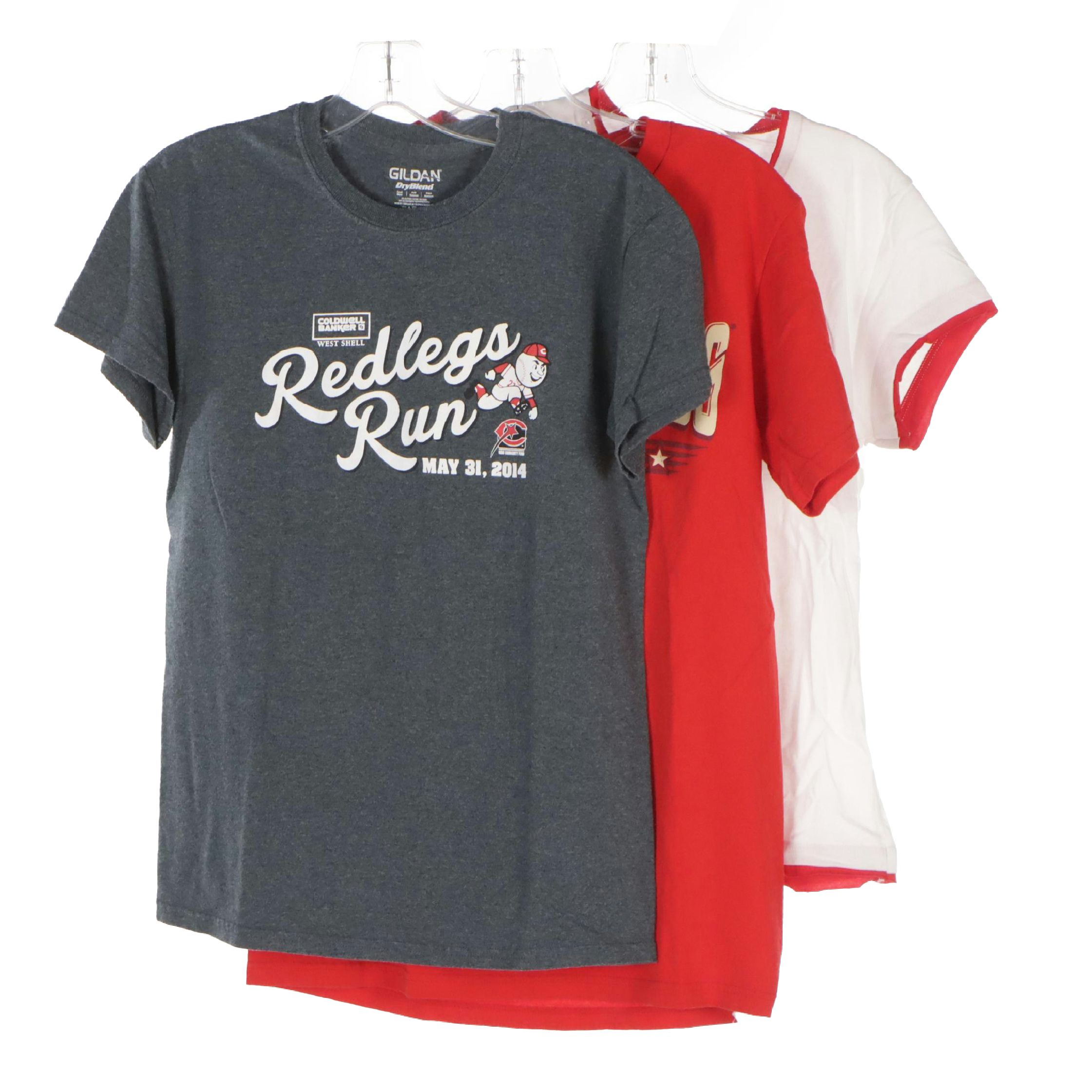 Cincinnati Reds Redlegs Run and Logo Graphic T-Shirts