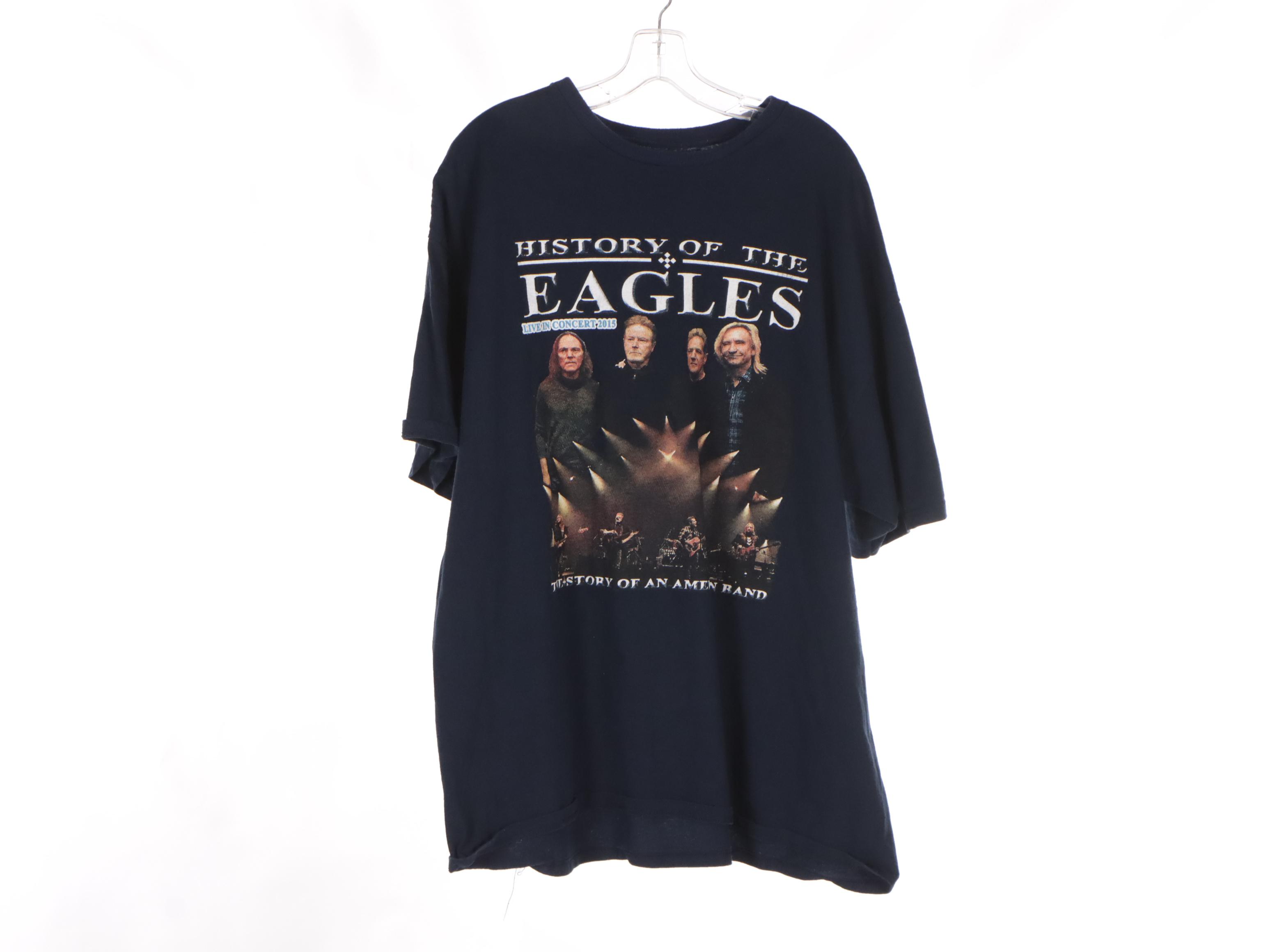 Eagles, Iron Maiden and Slaughter Graphic Band Tour T-Shirts