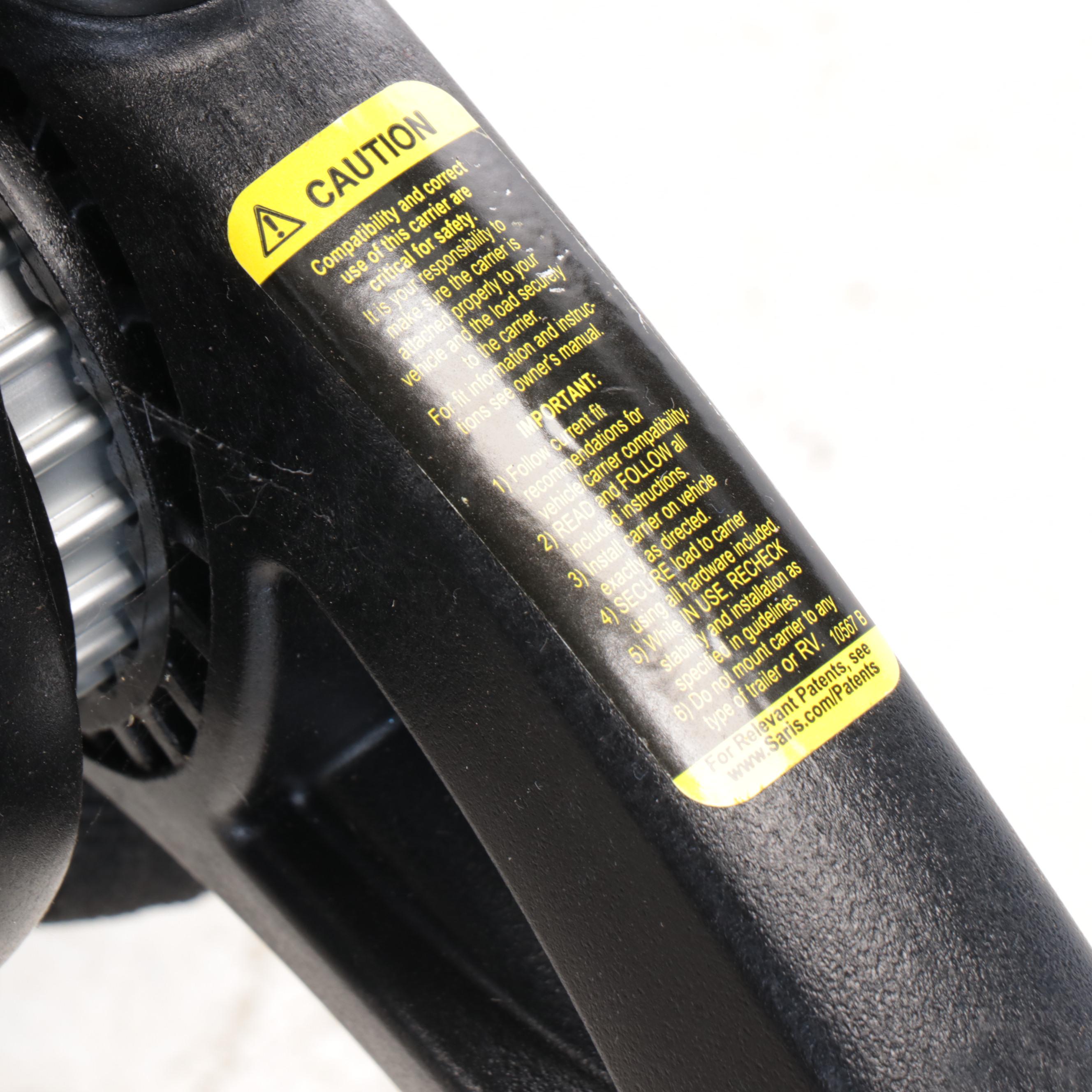 Saris "Bones 2" Plastic and Metal Trunk Mount Bike Rack