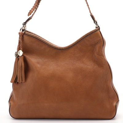 Gucci Marrakech Tassel Hobo Bag in Brown Leather