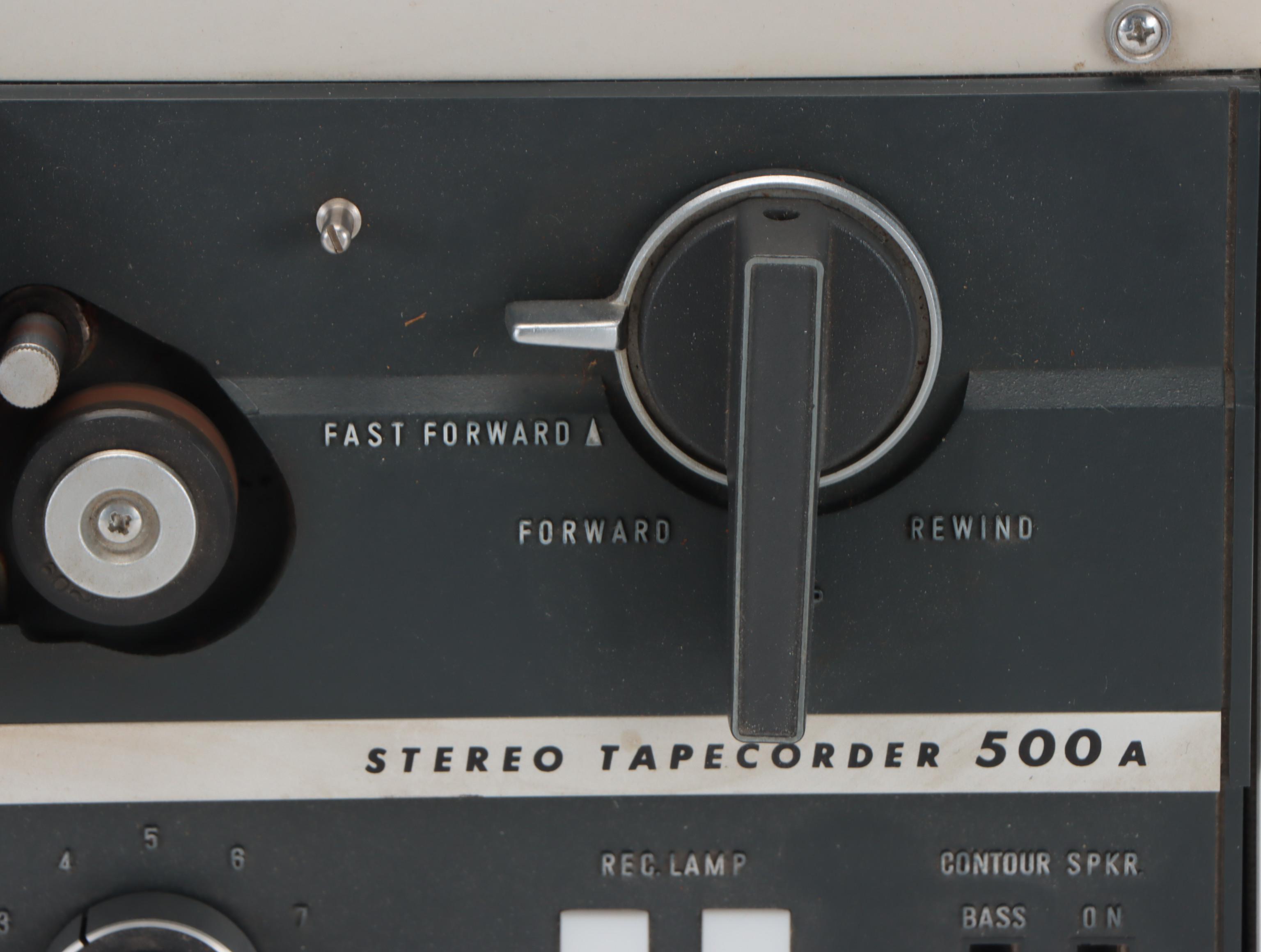 Sony TC-500A Stereo Tapecorder with Speakers, Mid-20th Century