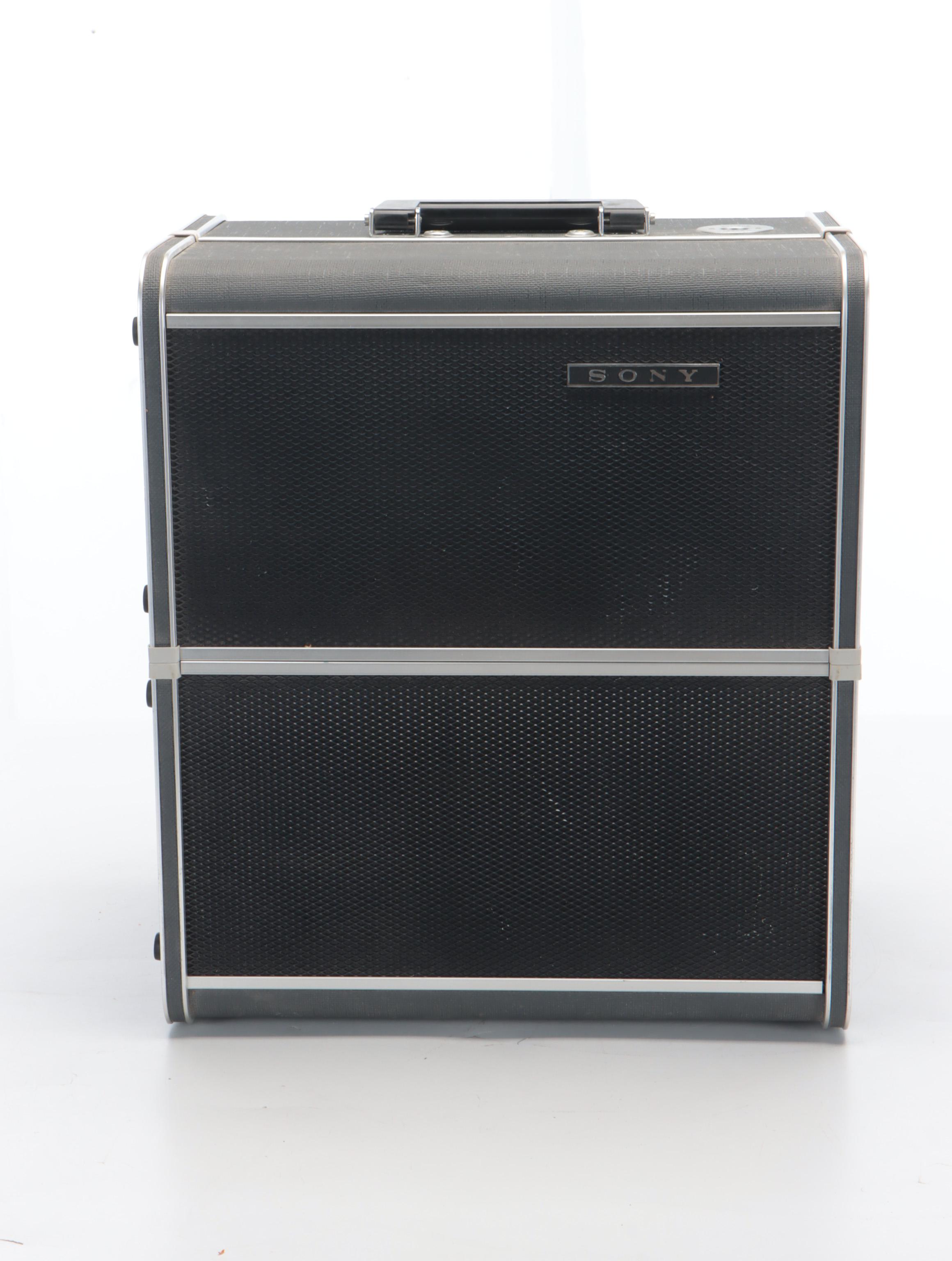 Sony TC-500A Stereo Tapecorder with Speakers, Mid-20th Century