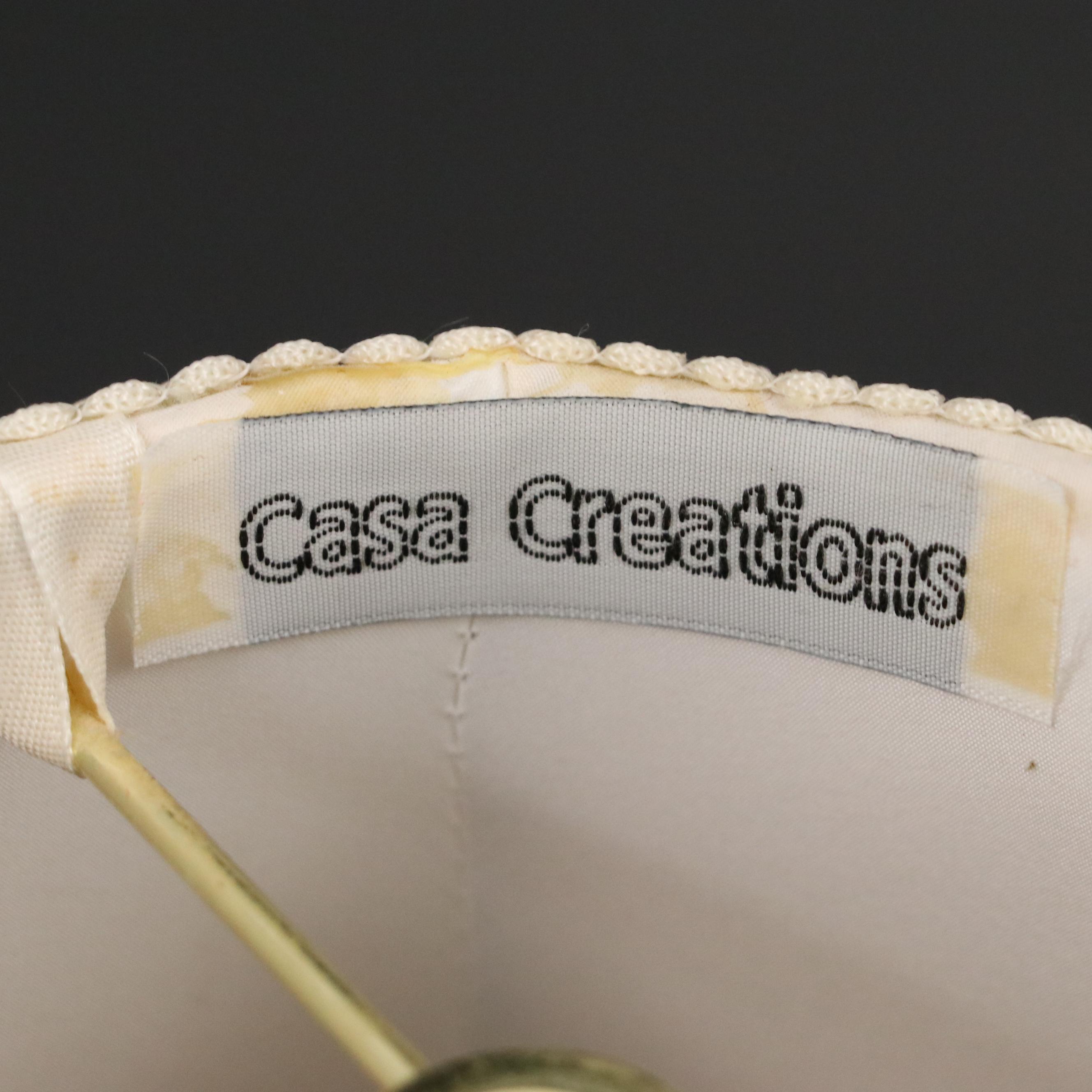 Lenox Pierced Porcelain Table Lamp with Japanese Porcelain Iris Gilt Rim Vases