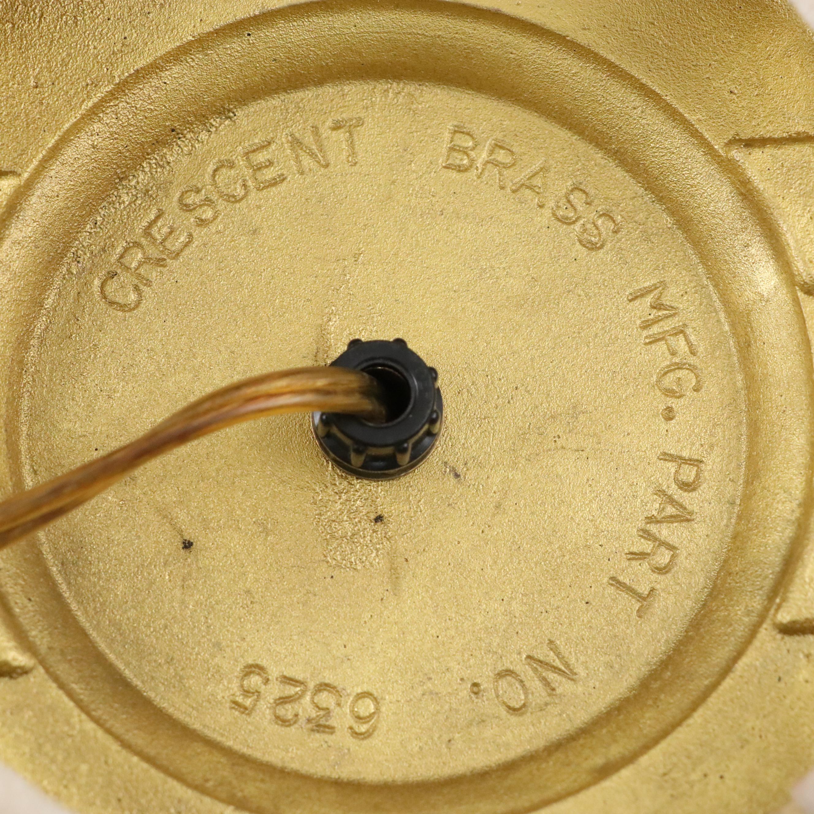 Lenox Pierced Porcelain Table Lamp with Japanese Porcelain Iris Gilt Rim Vases