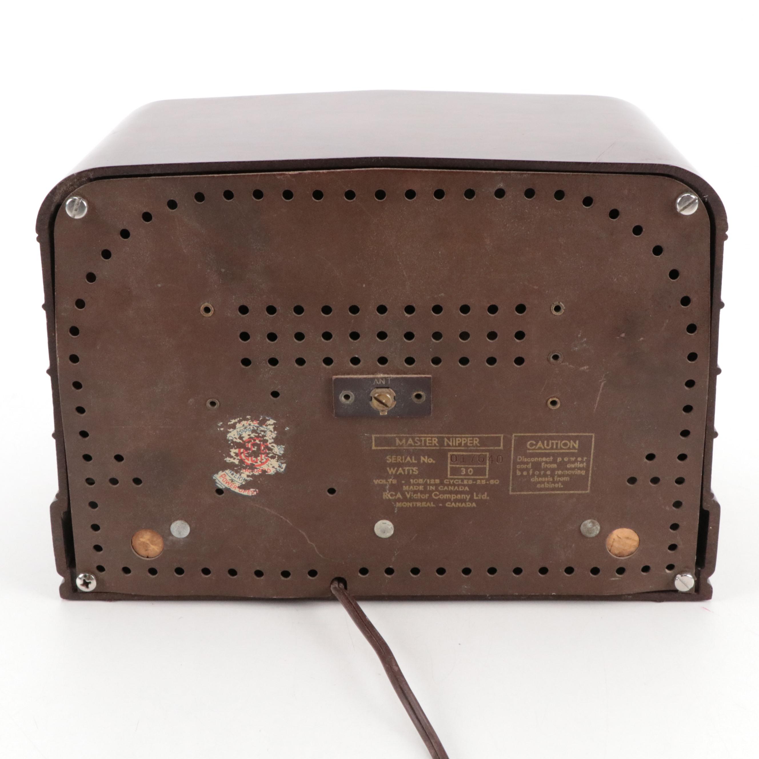 RCA Victor "Master Nipper" and Northern Electric Radios, Mid-20th Century