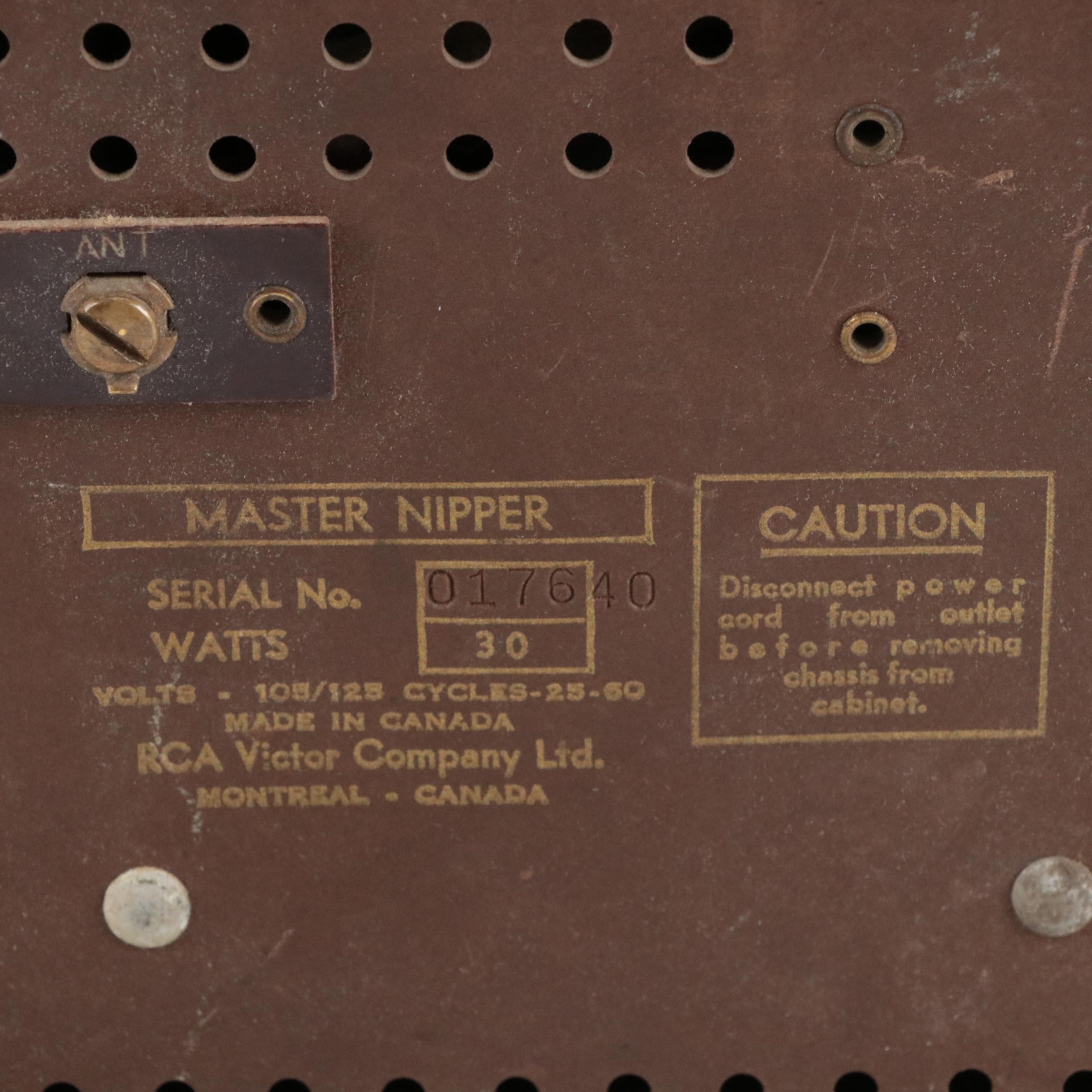 RCA Victor "Master Nipper" and Northern Electric Radios, Mid-20th Century