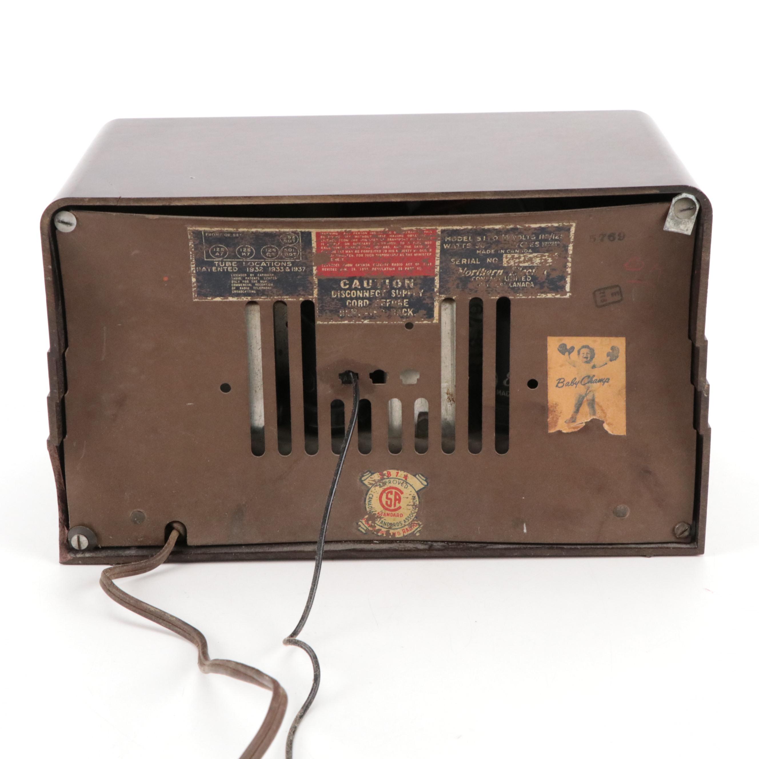 RCA Victor "Master Nipper" and Northern Electric Radios, Mid-20th Century