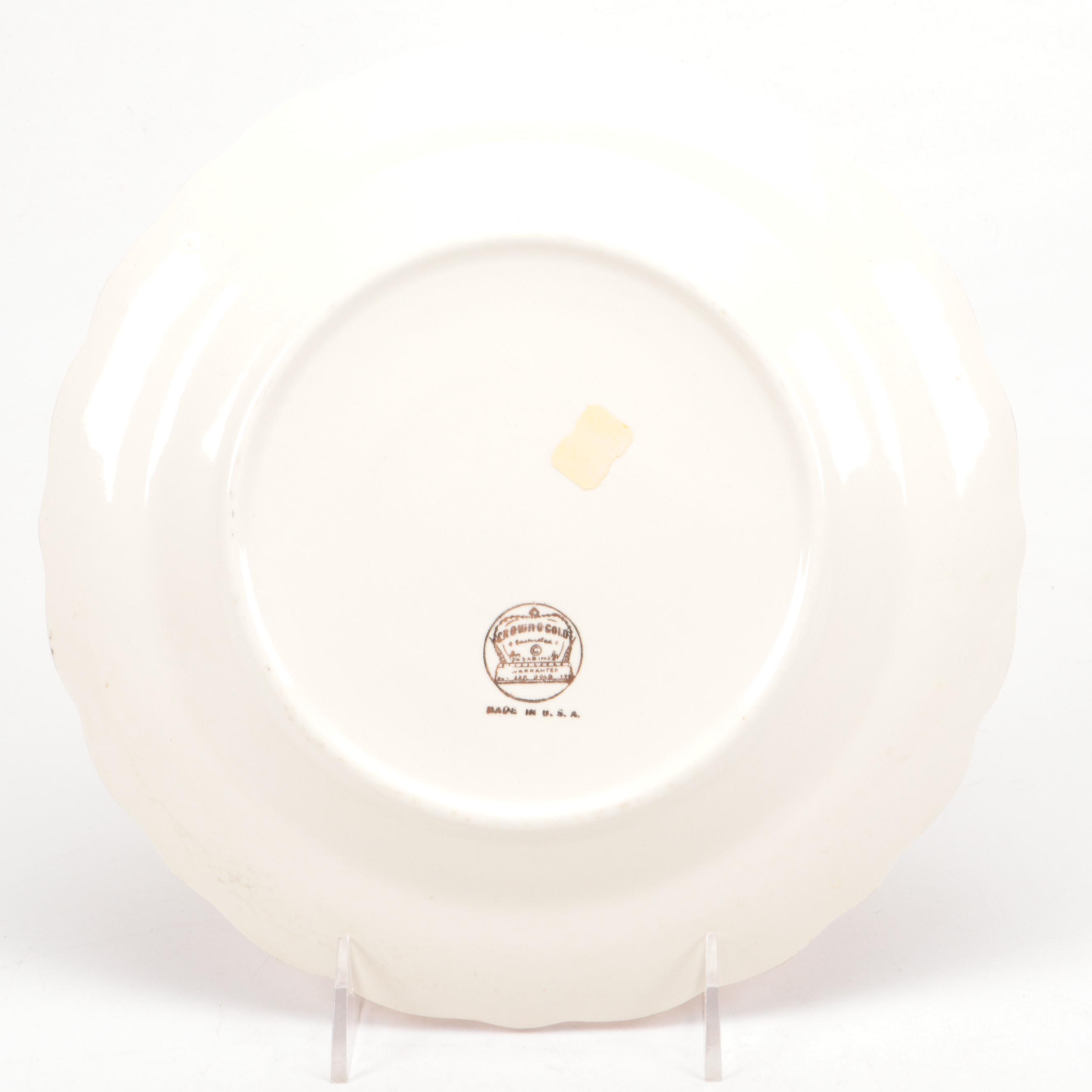 Sabin "Crest-O-Gold" Ceramic Uncle Sam Collector's Plate