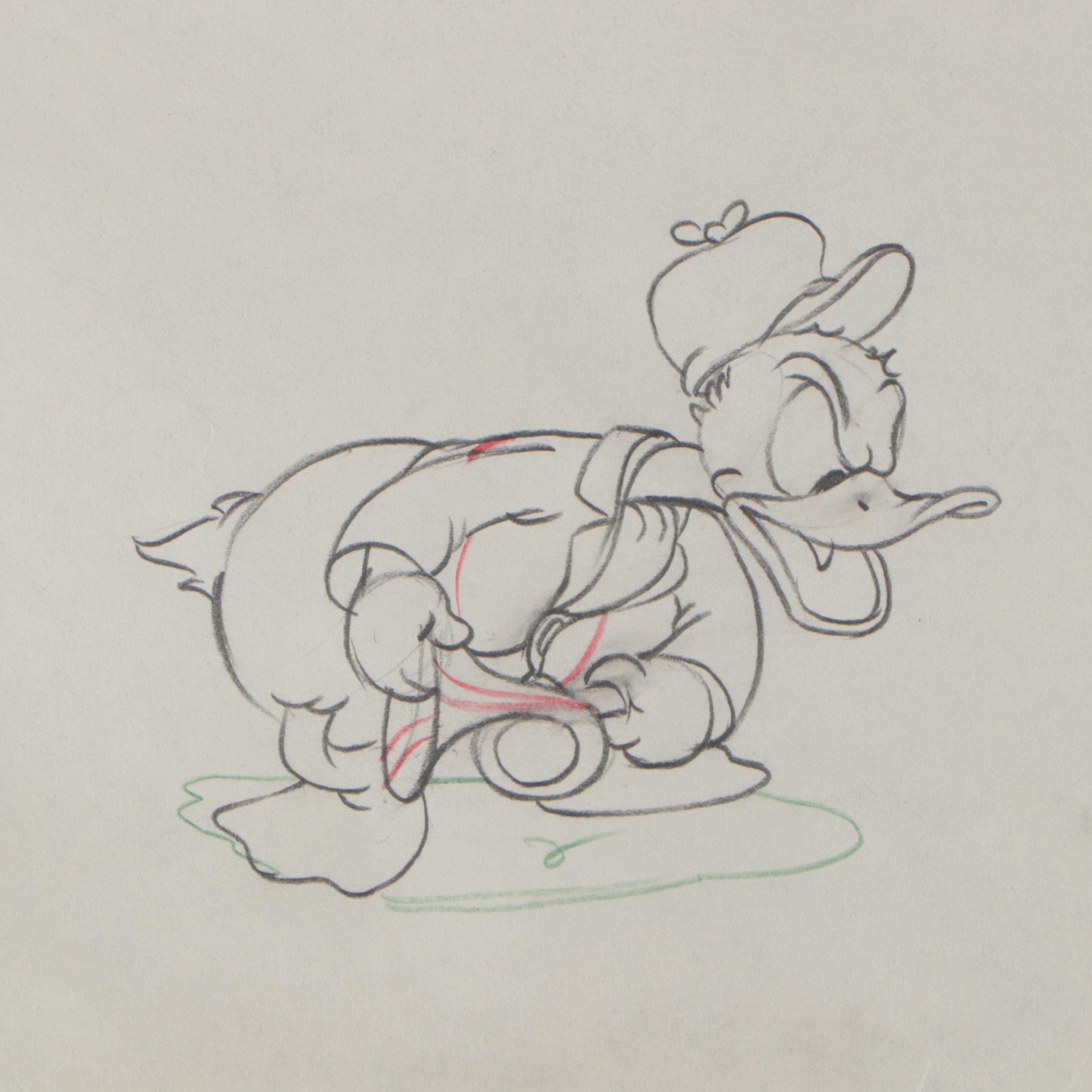 Disney Production Sketches with John Reed "Mother Goose Goes Hollywood" Sketch