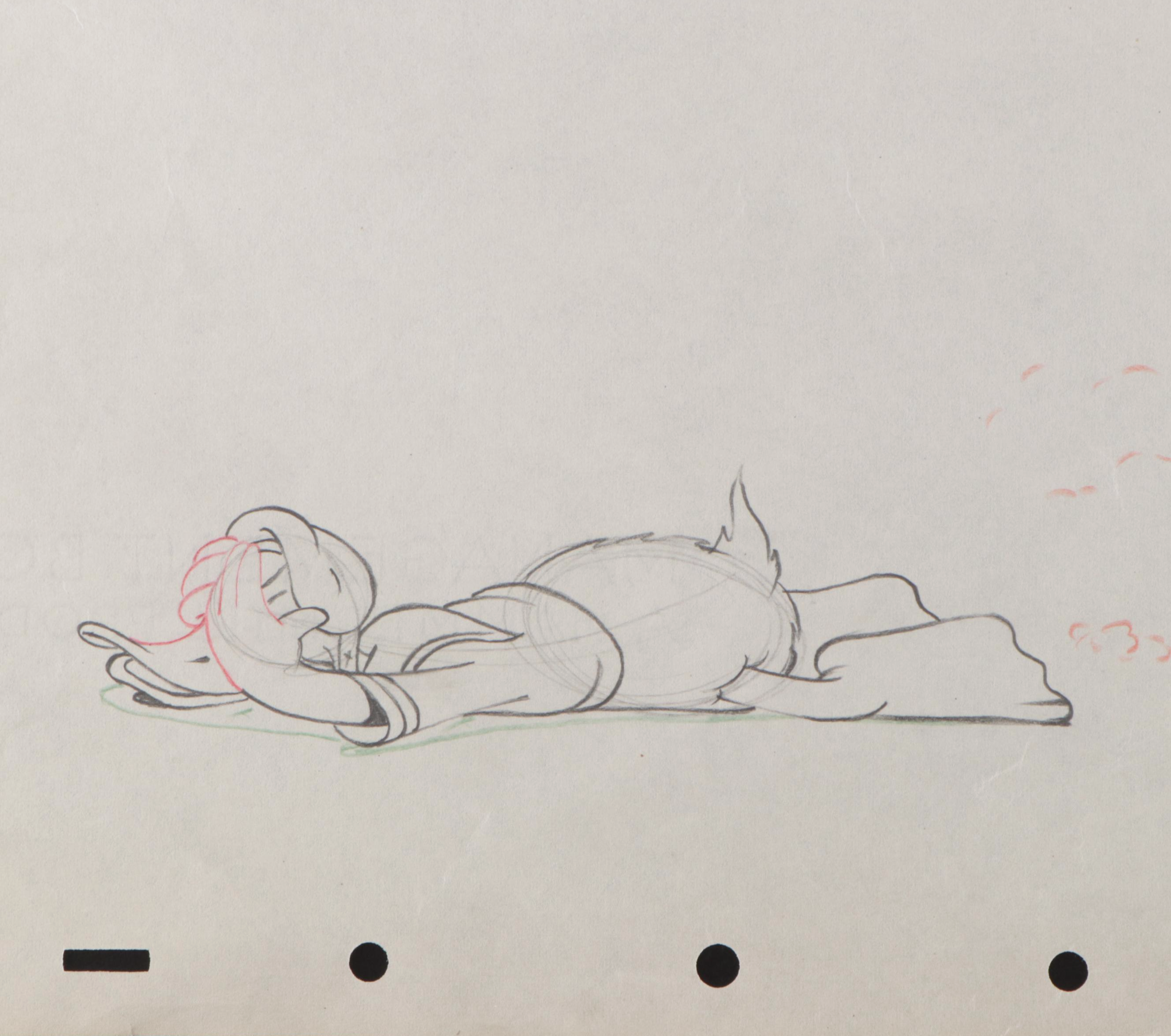 Disney Production Sketches with John Reed "Mother Goose Goes Hollywood" Sketch
