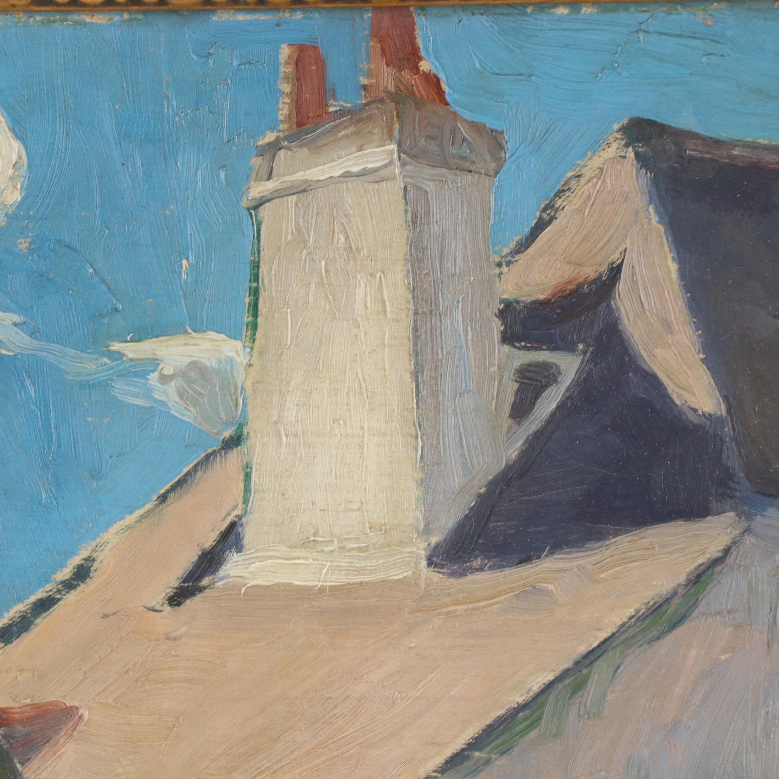 George Kennedy Brandriff Oil Painting of Cottage, Early 20th Century