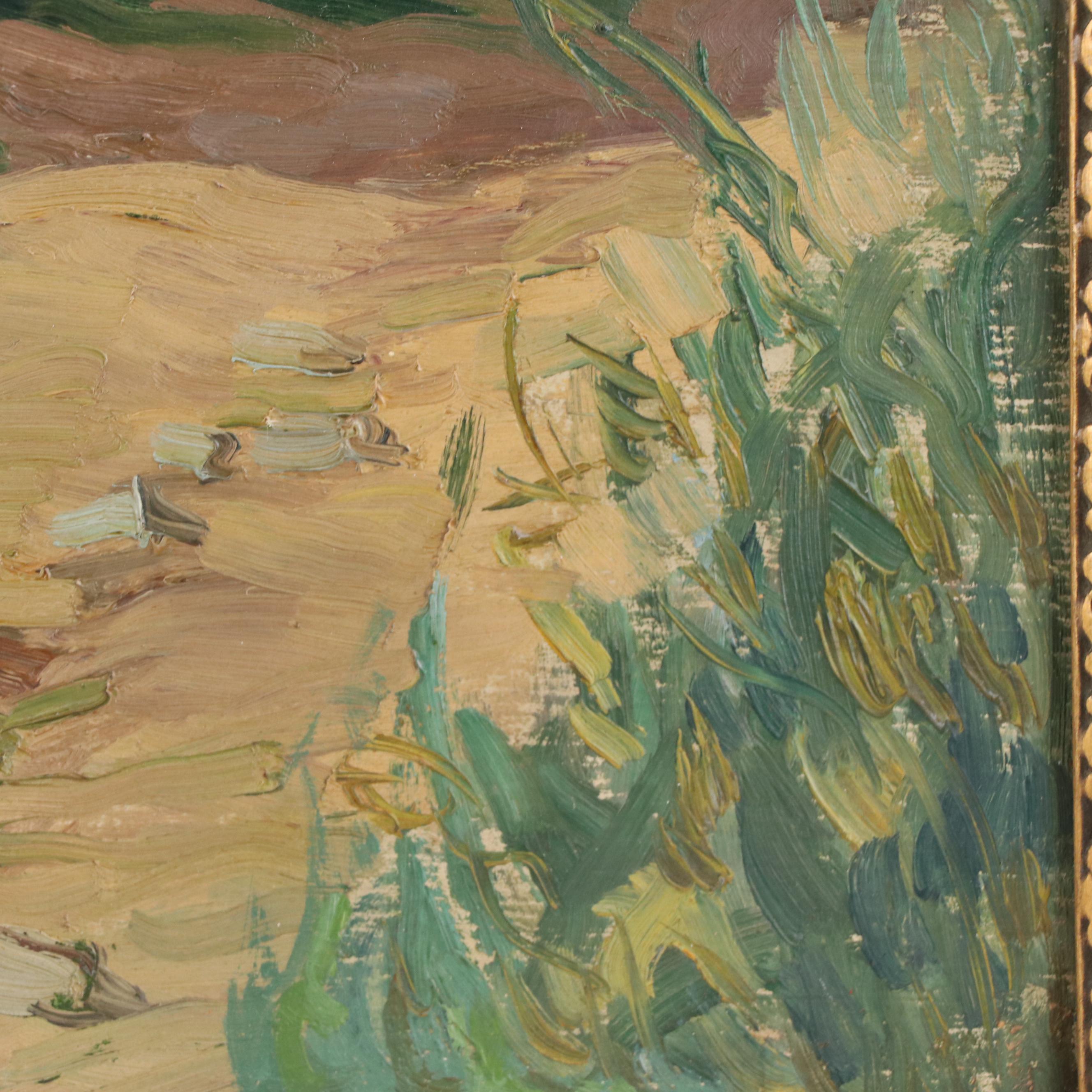 George Kennedy Brandriff Oil Painting of Cottage, Early 20th Century