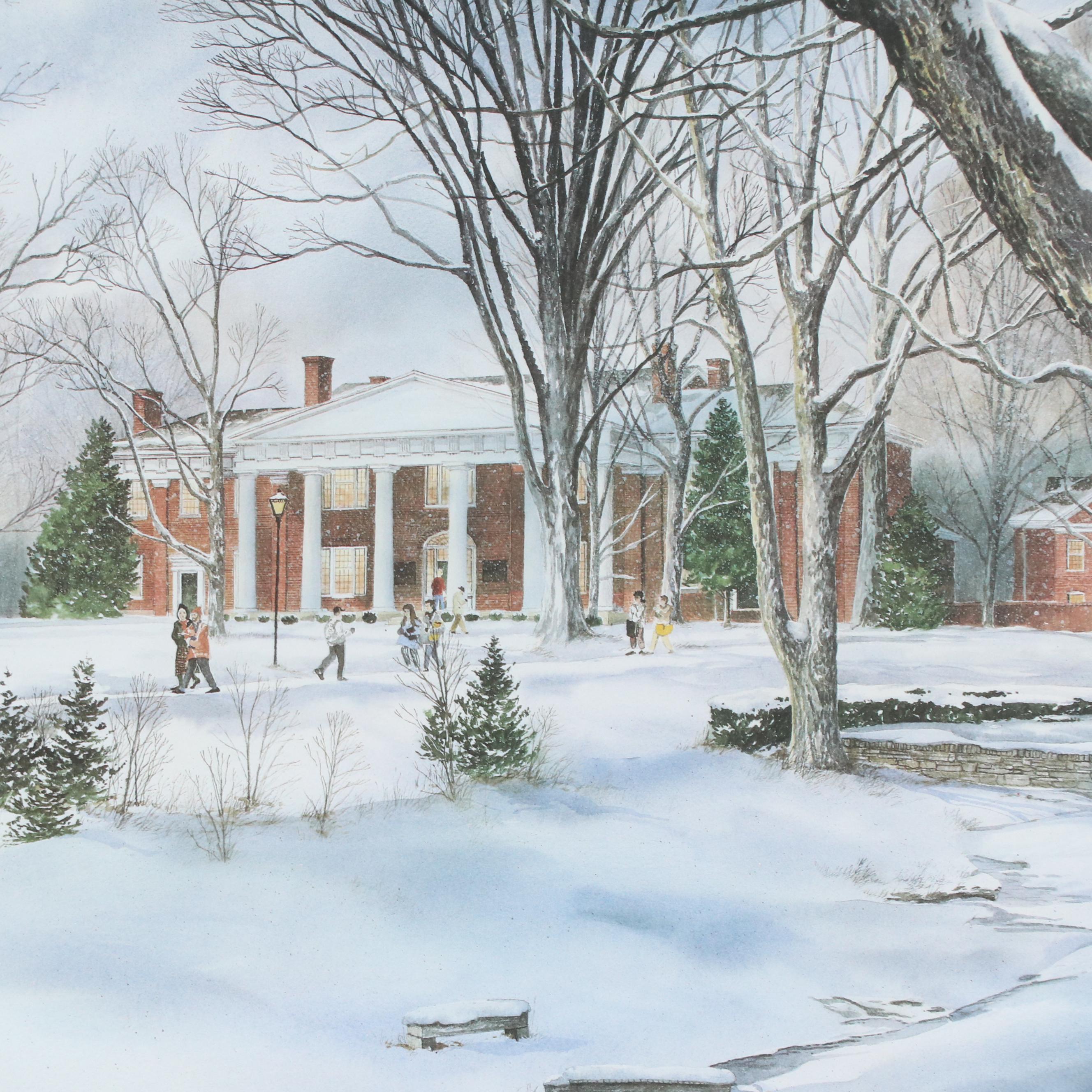 Offset Lithograph After James D. Werline "Old Centre"