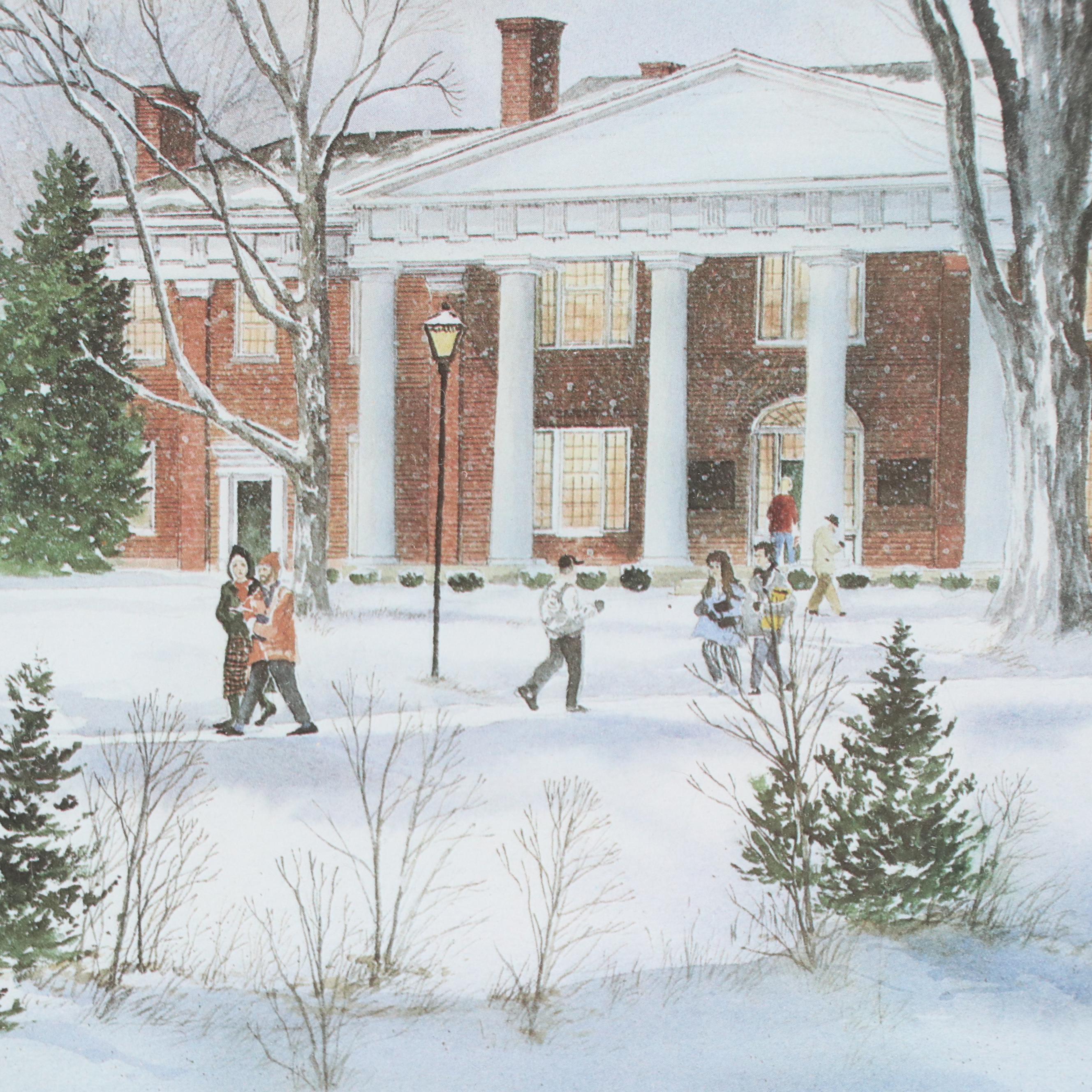 Offset Lithograph After James D. Werline "Old Centre"