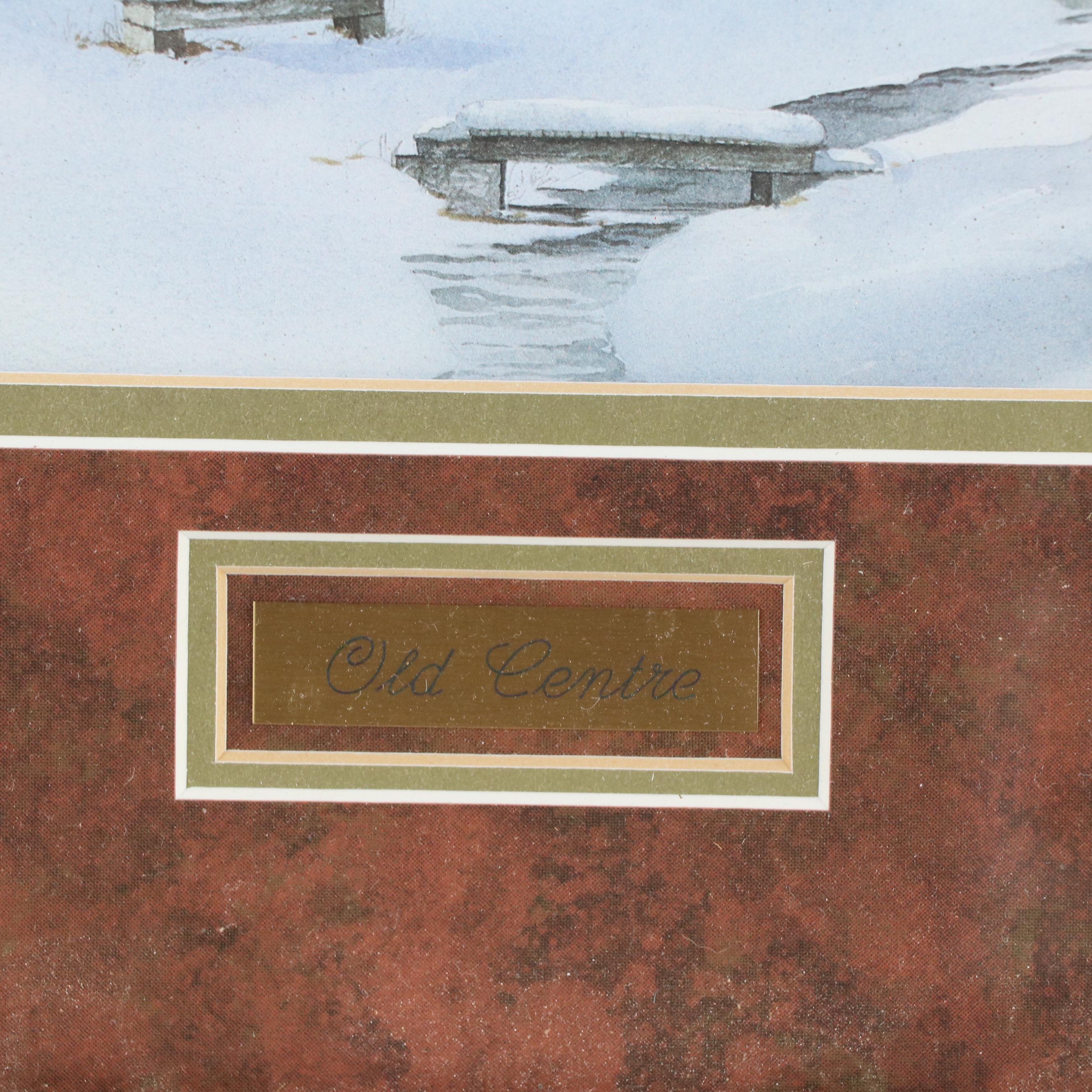 Offset Lithograph After James D. Werline "Old Centre"