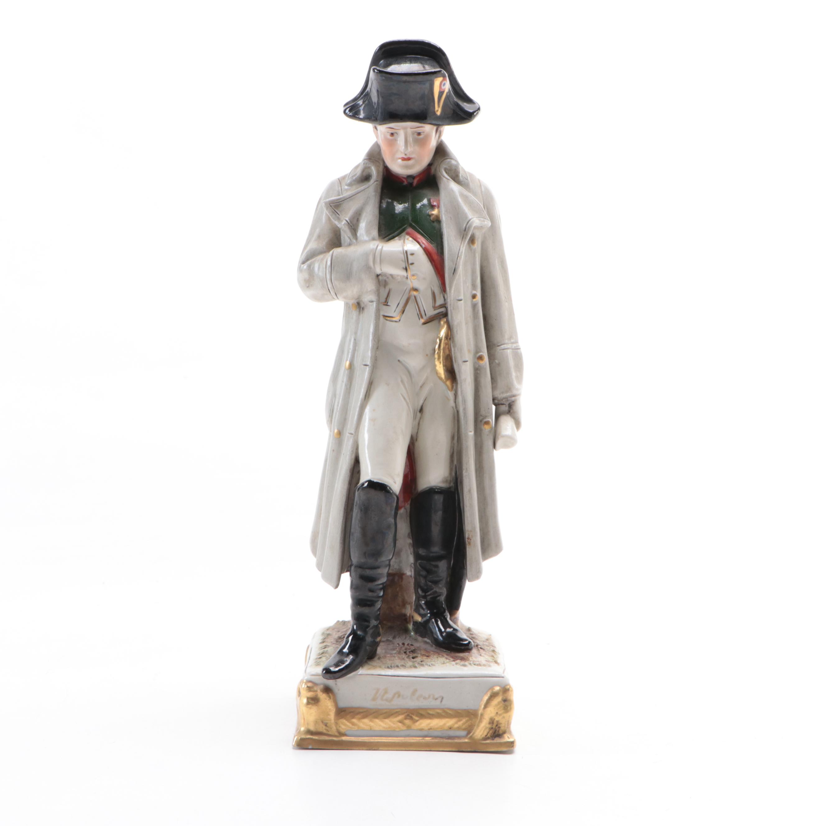 German Schiebe-Alsbach "Napoleon" and "Bertrand" Porcelain Figurines