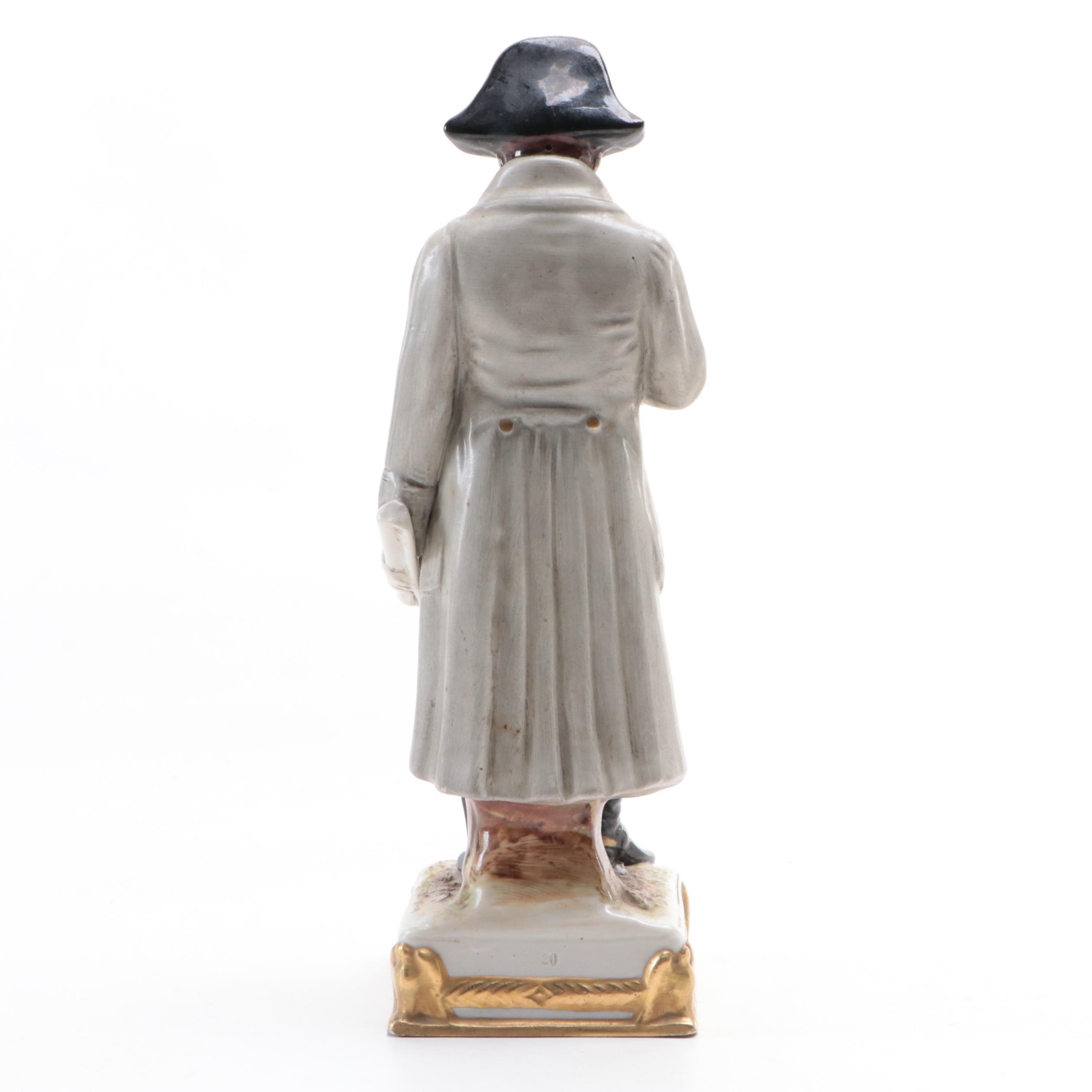German Schiebe-Alsbach "Napoleon" and "Bertrand" Porcelain Figurines