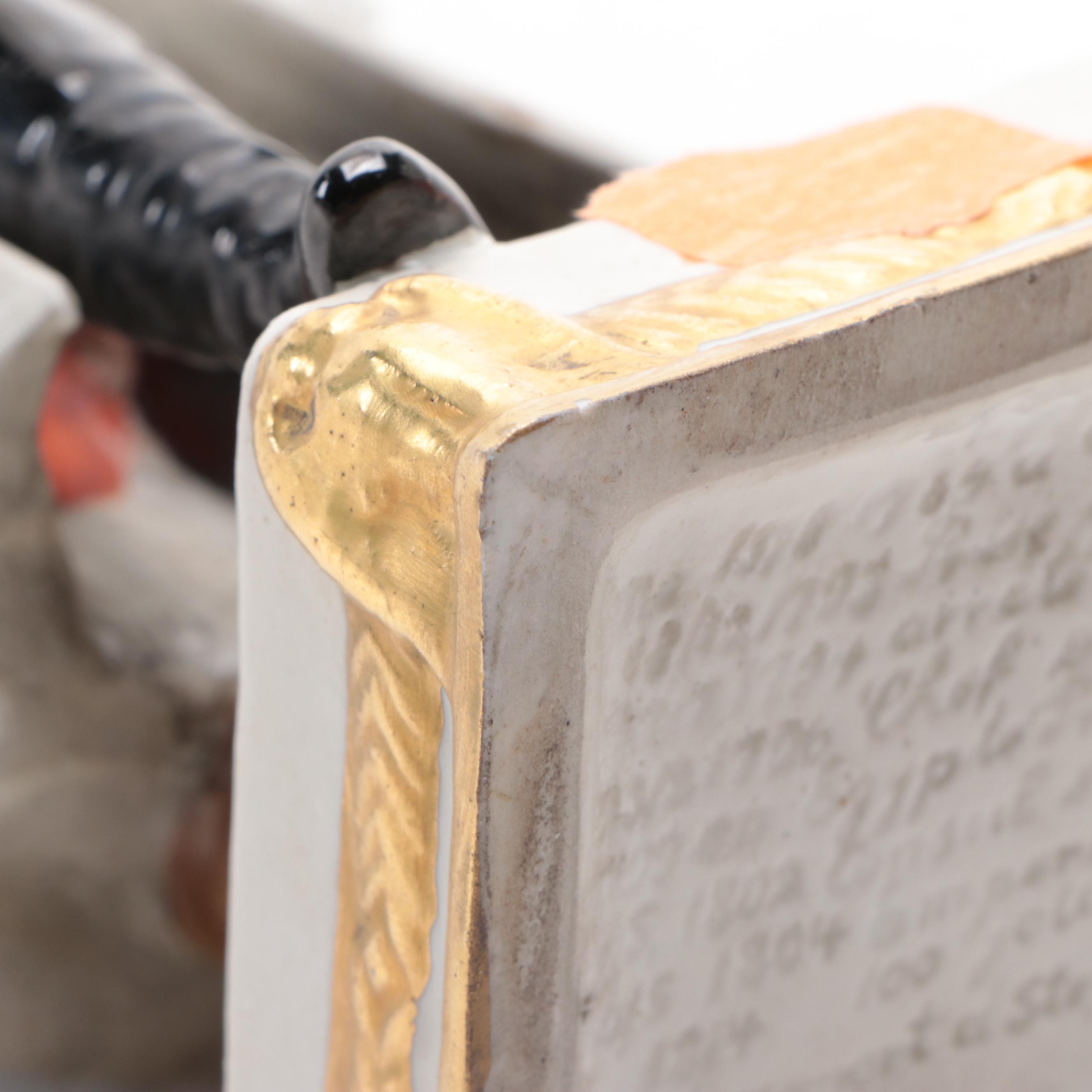 German Schiebe-Alsbach "Napoleon" and "Bertrand" Porcelain Figurines