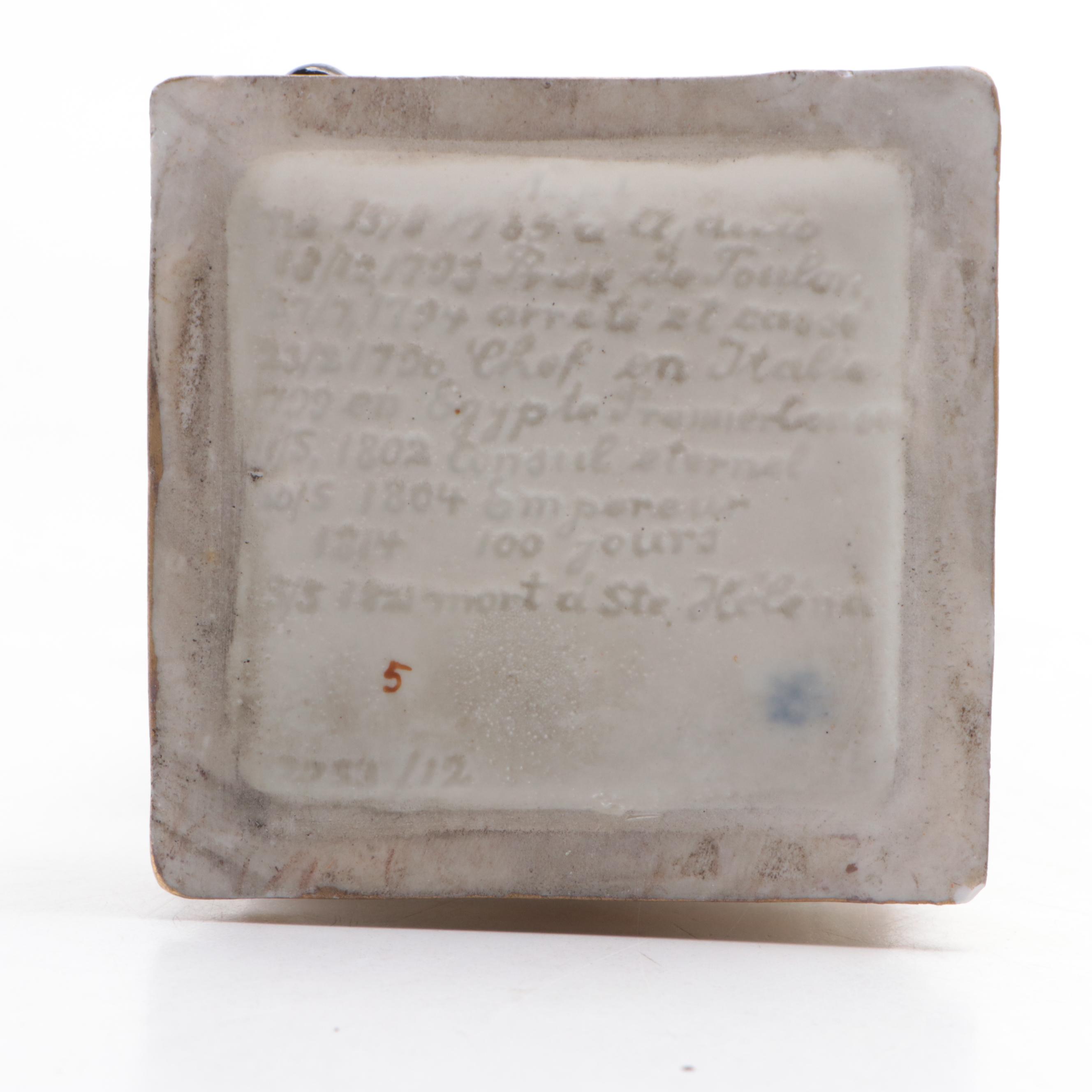 German Schiebe-Alsbach "Napoleon" and "Bertrand" Porcelain Figurines