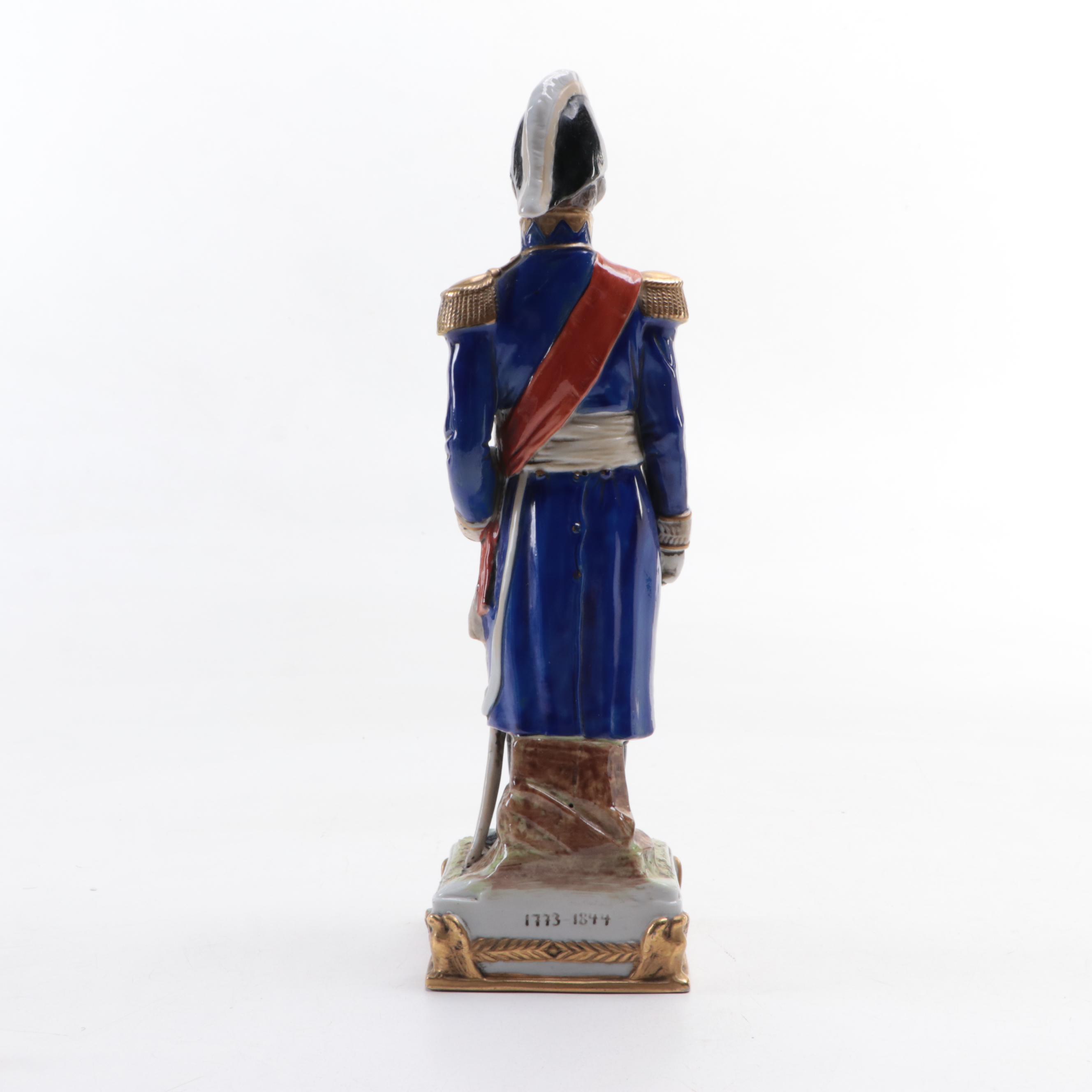 German Schiebe-Alsbach "Napoleon" and "Bertrand" Porcelain Figurines
