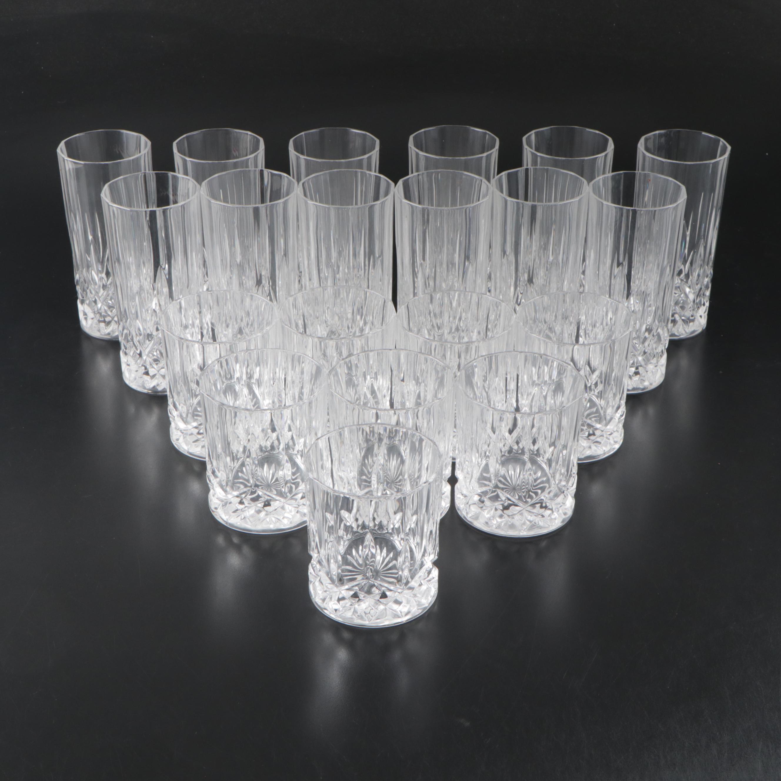 Royal Crystal Rock "Opera" Crystal Double Old Fashioned and Highball Glasses