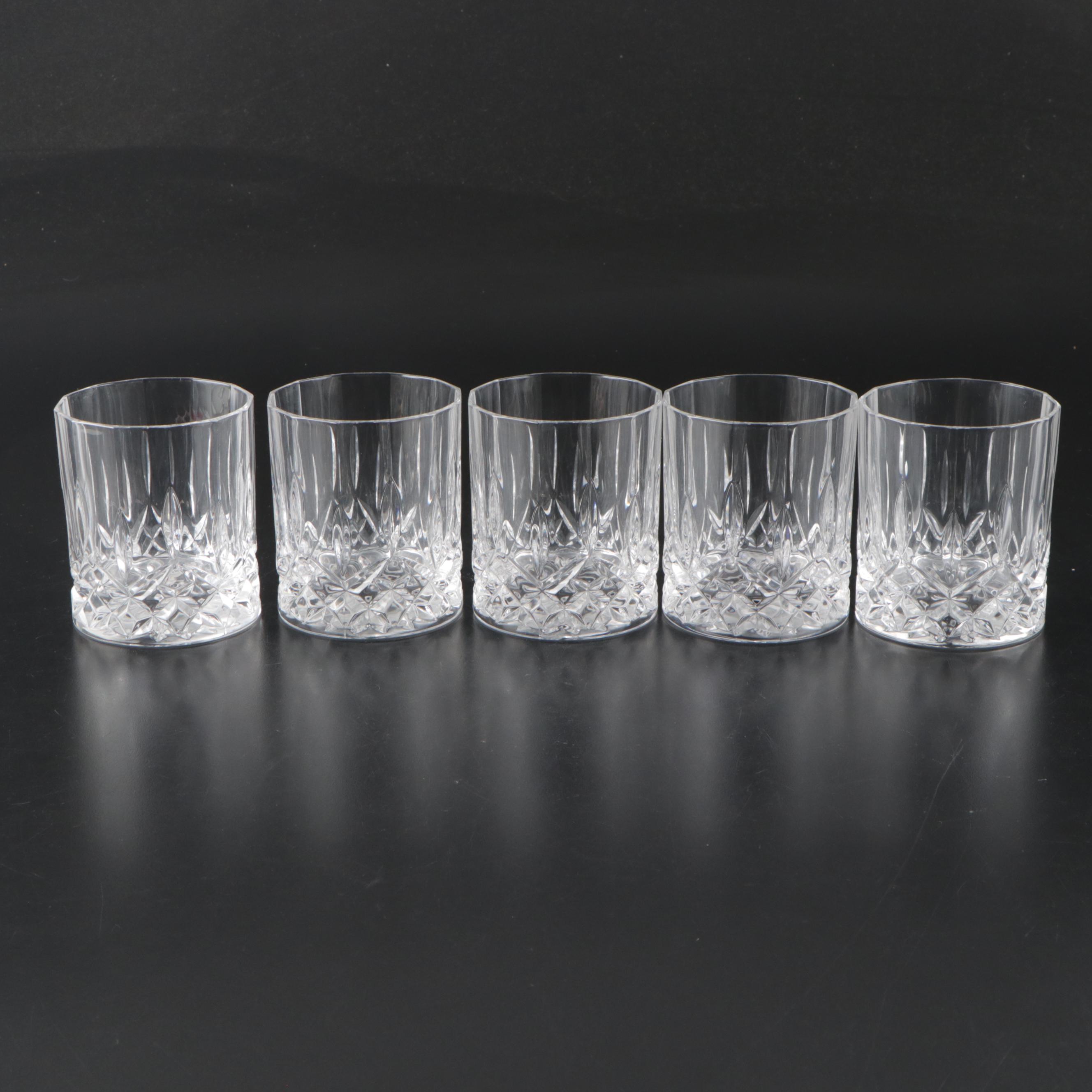 Royal Crystal Rock "Opera" Crystal Double Old Fashioned and Highball Glasses