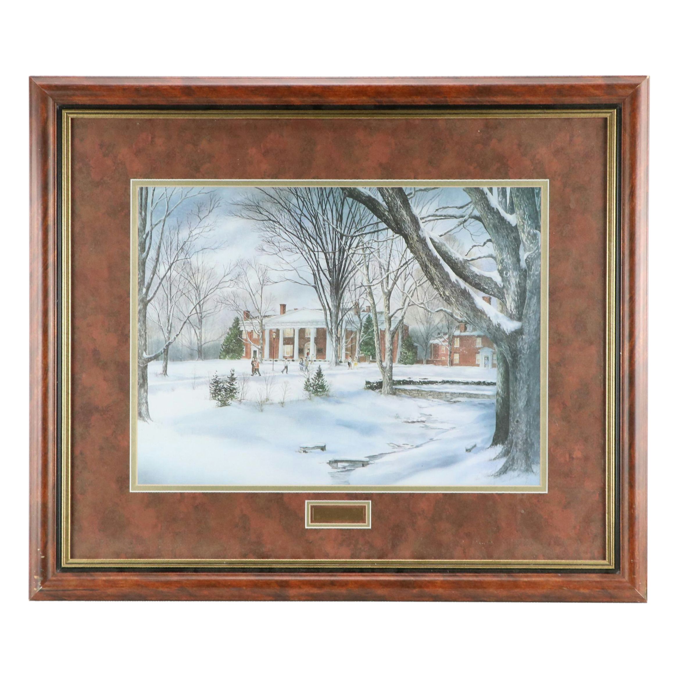 Offset Lithograph After James D. Werline "Old Centre"