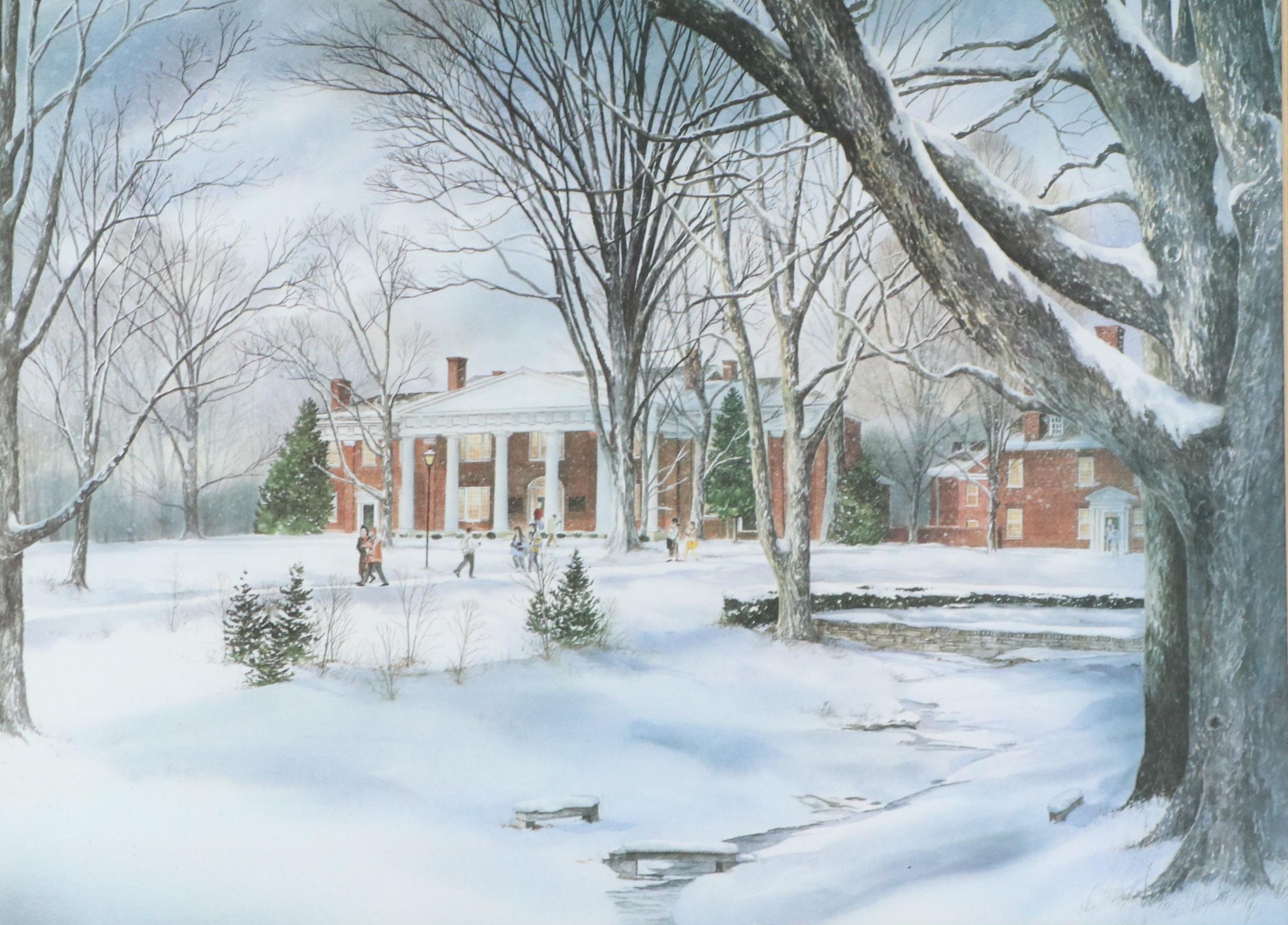 Offset Lithograph After James D. Werline "Old Centre"