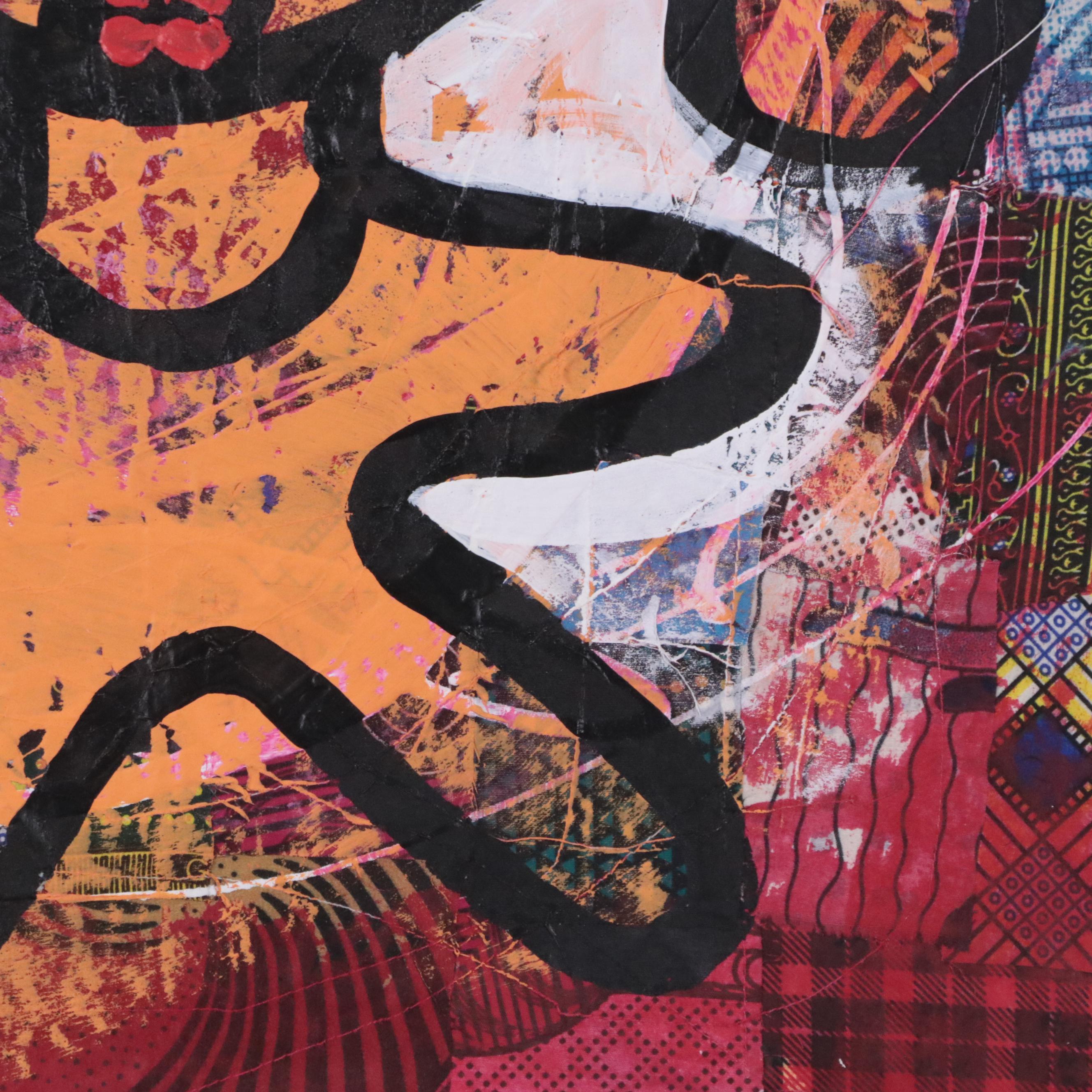 Abiola Idowu Figurative Mixed Media Painting "I Am a Winner," 2024