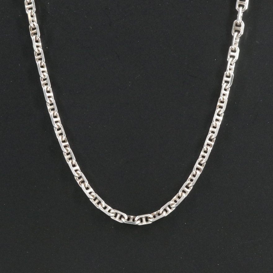Italian Sterling Mariner Link Necklace