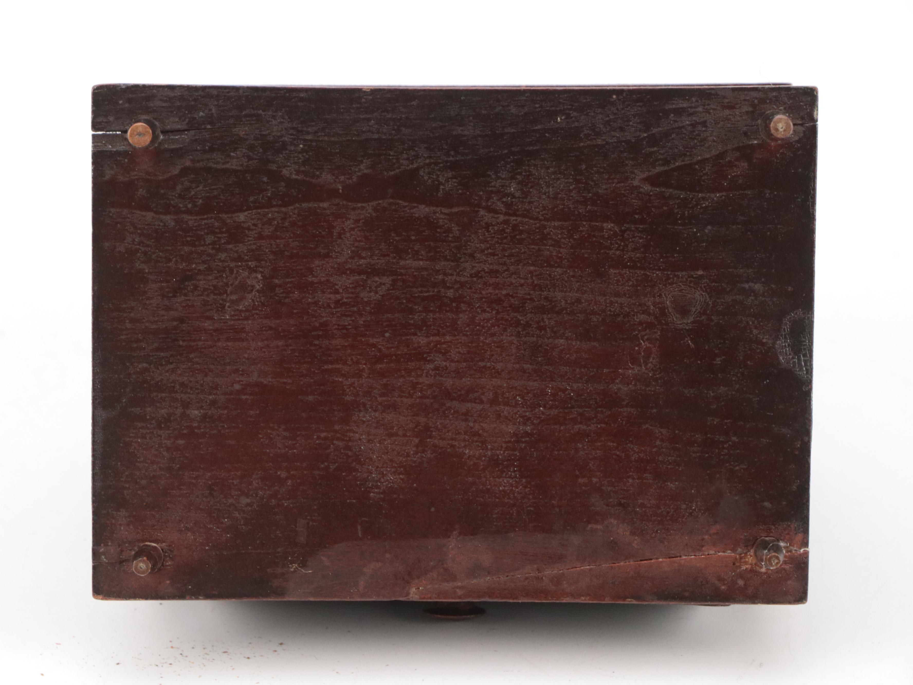 Victorian Two-Tier Box, Miniature Sewing Machine, Rattan Basket, Sewing Notions