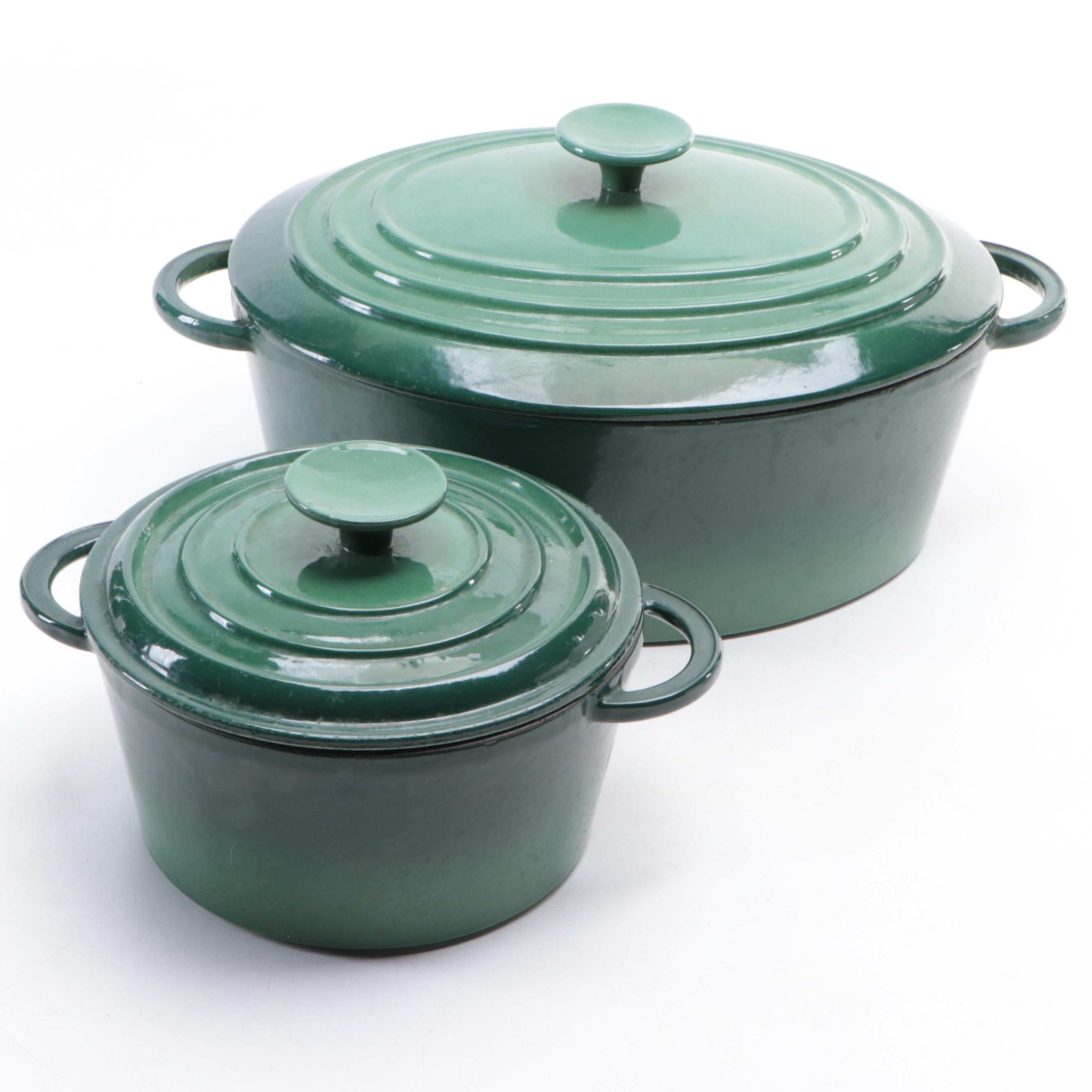 French Cast Iron Enamel Dutch Ovens