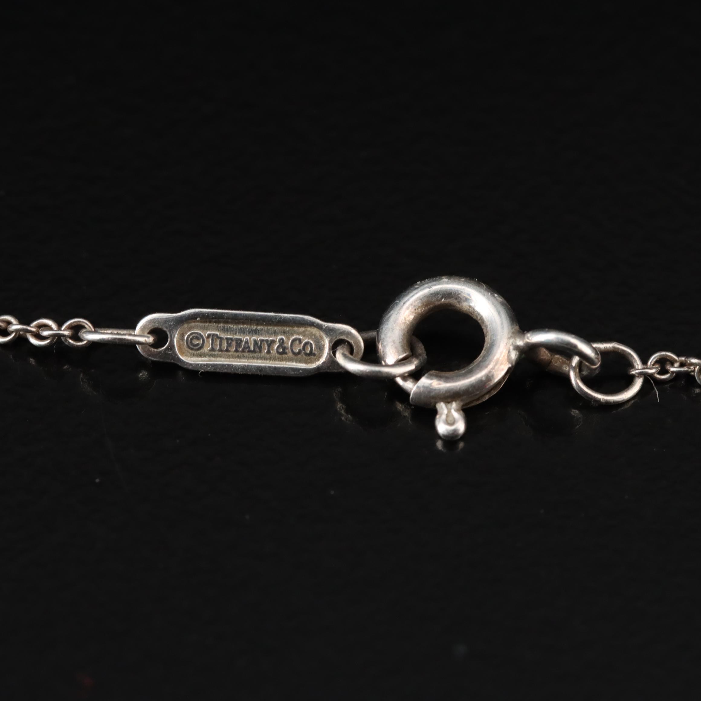 Tiffany & Co. 1837 Sterling Circle Pendant Necklace