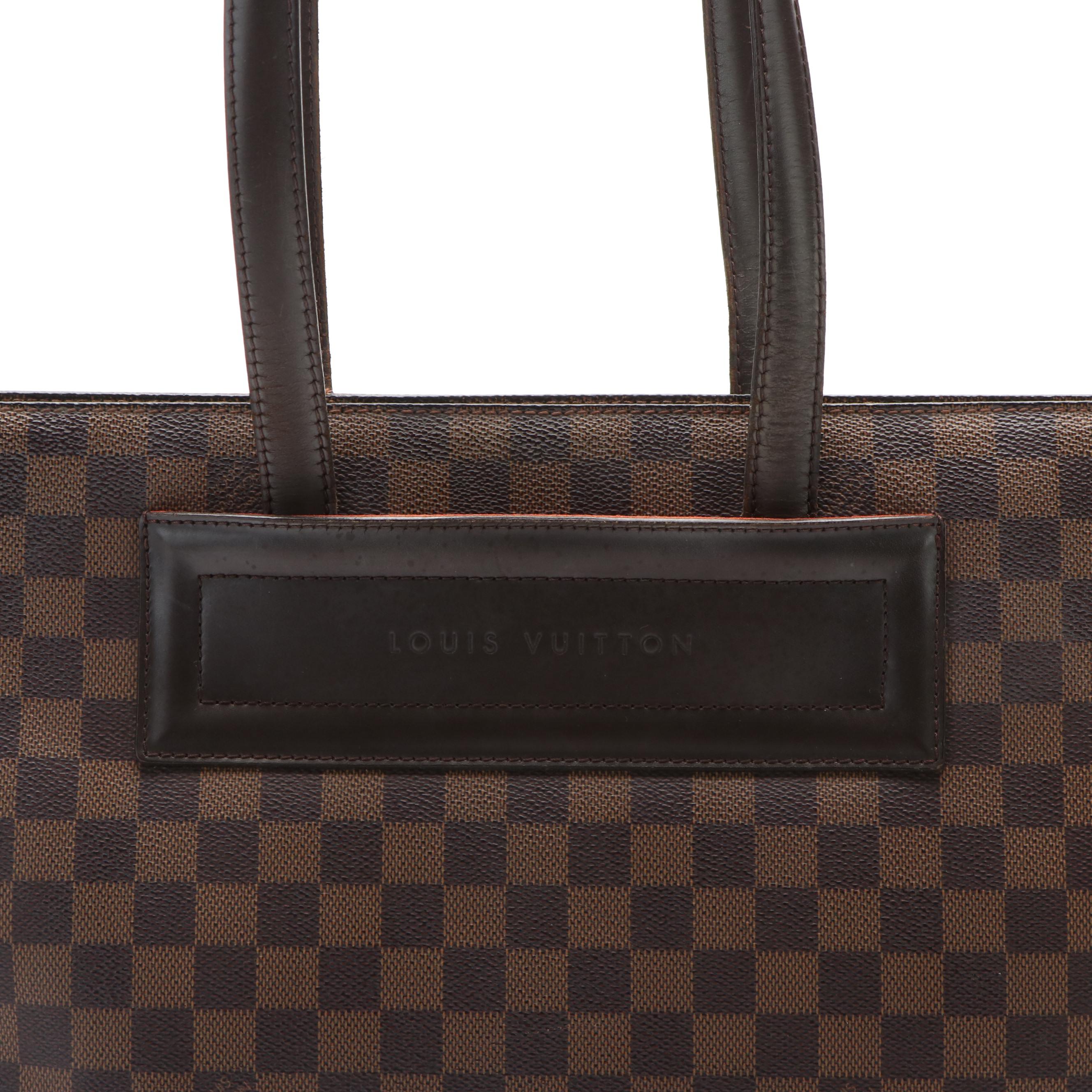 Louis Vuitton Parioli Shopper in Brown Damier Ebene Coated Canvas