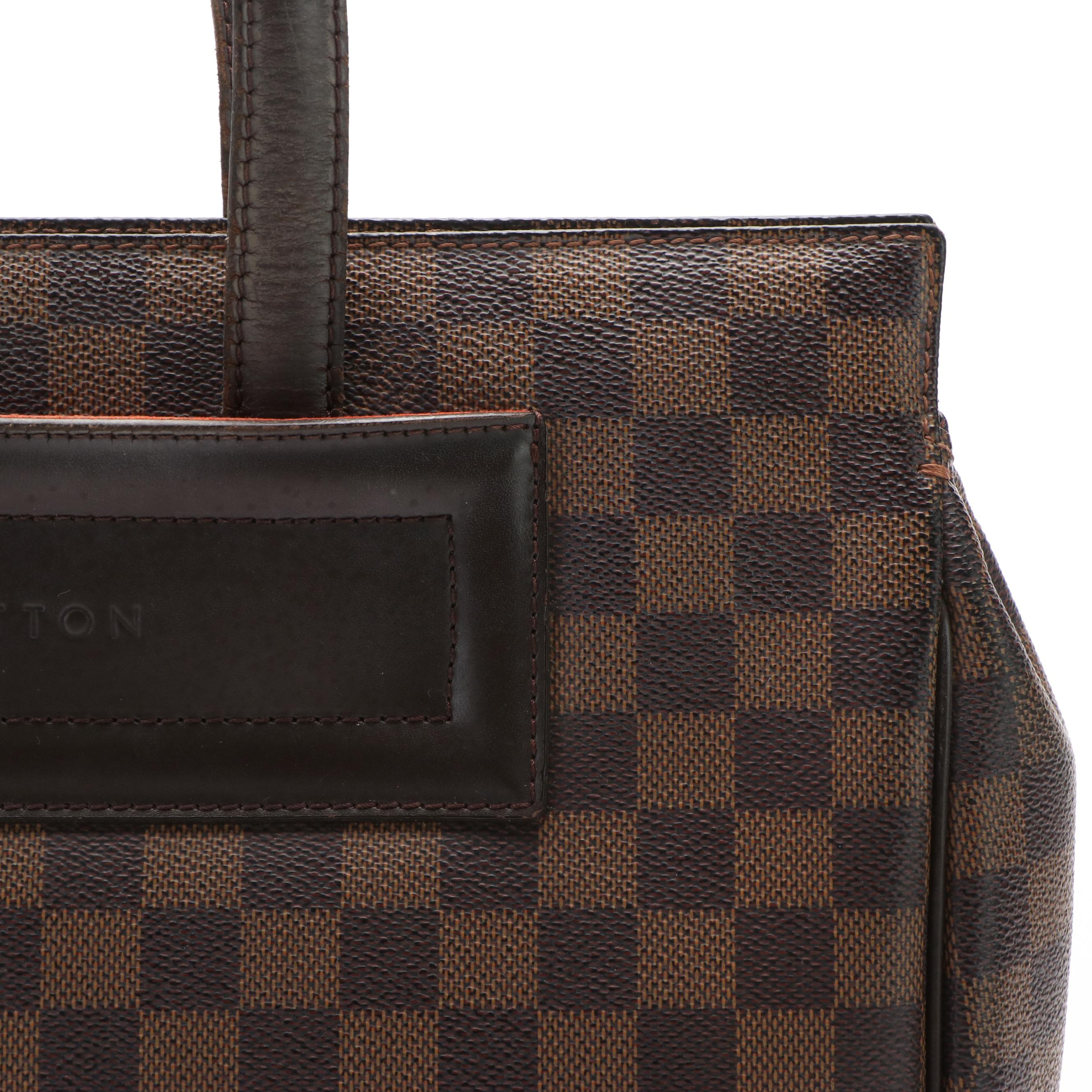 Louis Vuitton Parioli Shopper in Brown Damier Ebene Coated Canvas