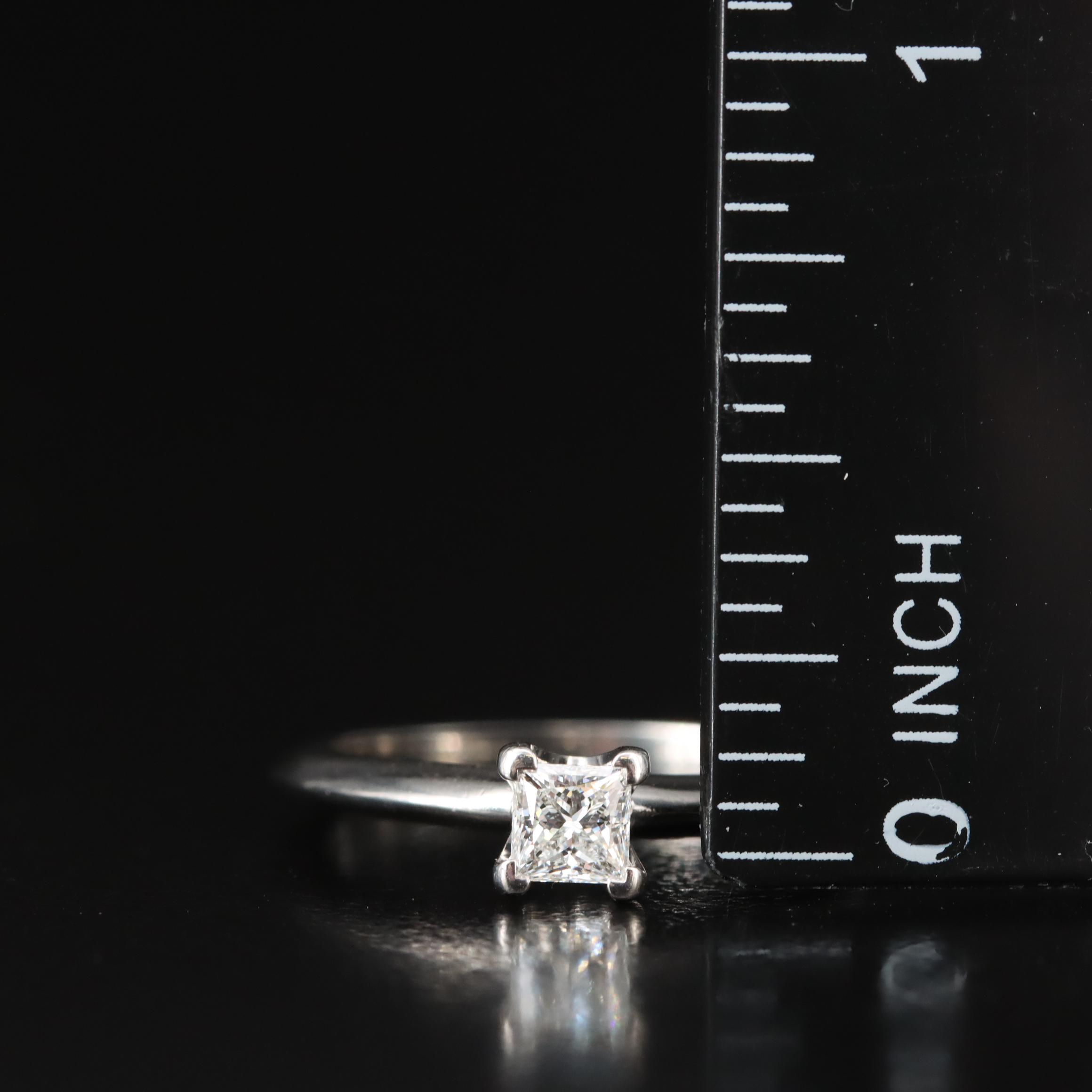 Tiffany & Co. Platinum Knife Edge 0.31 CT Diamond Solitaire and Band Set